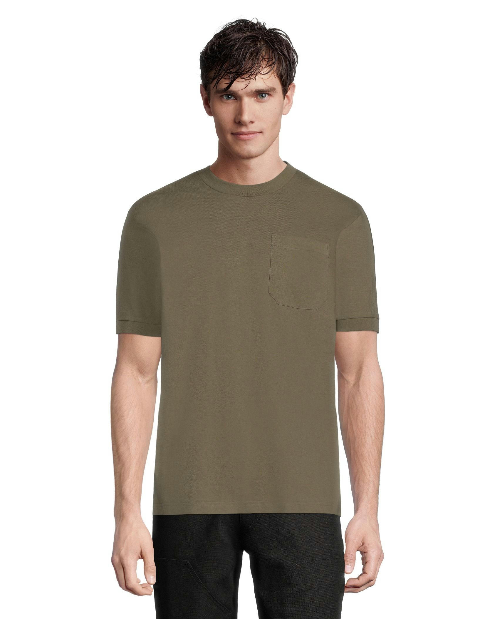 Aggressor Men's Crewneck Short Sleeve Solid Work T-Shirt With FRESHTECH