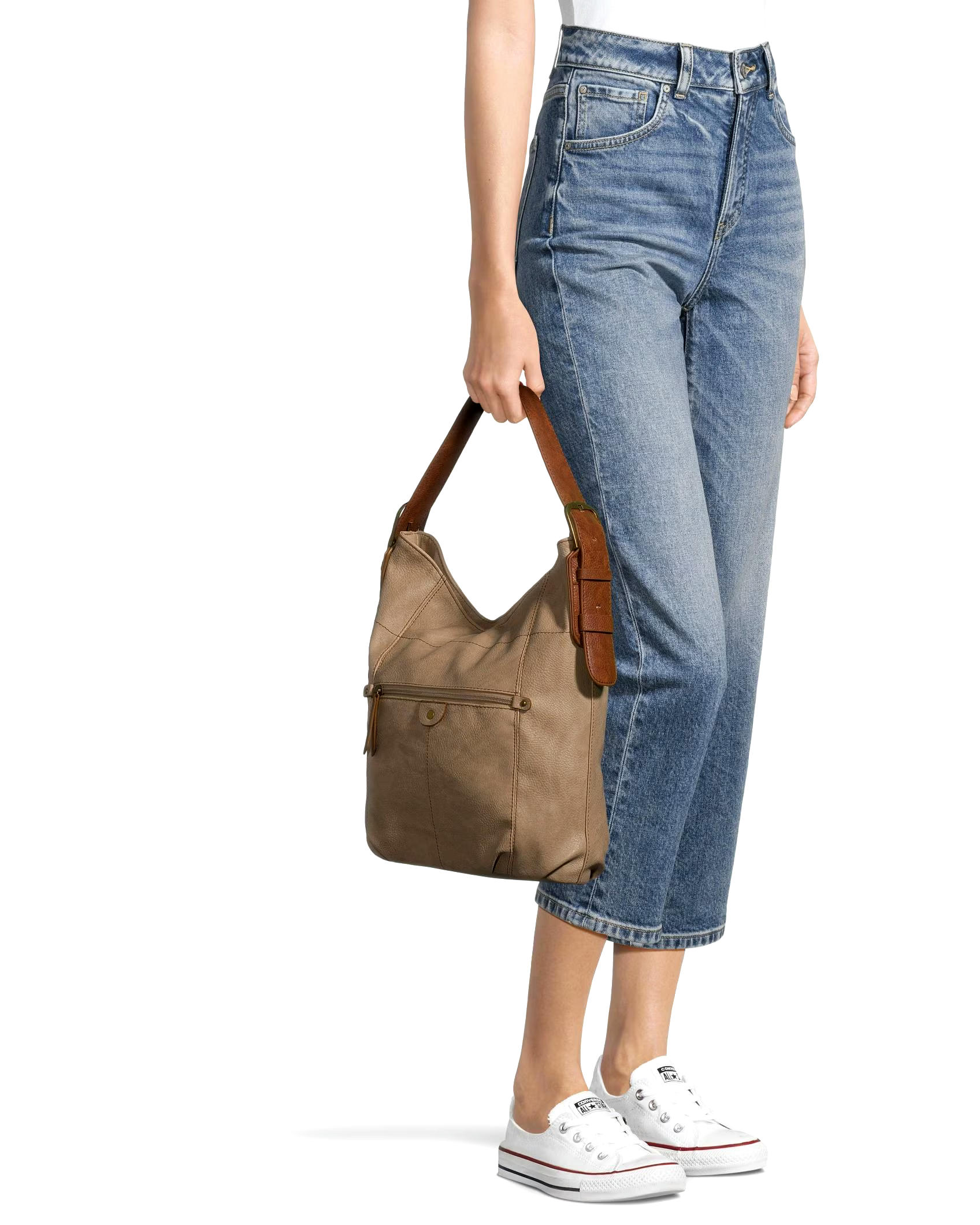 Denver Hayes Handbag with Contrast Strap