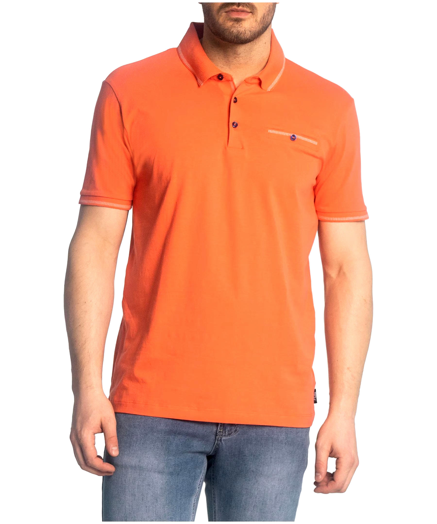 Lois Men's Chandler Short Sleeve Welt Pocket Polo Shirt