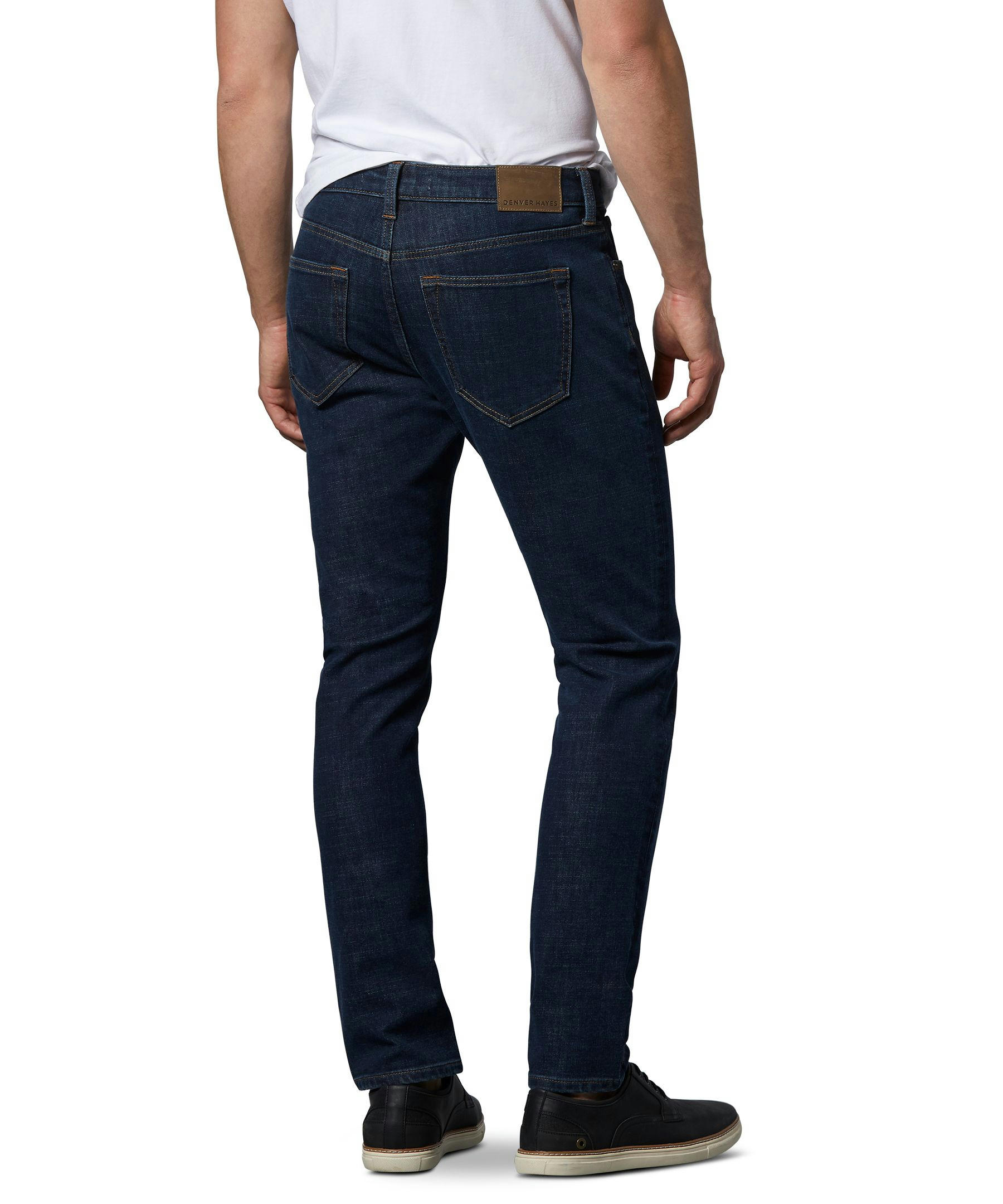 Denver Hayes Men's FLEXTECH 4 Way Stretch Slim Fit Jeans - Rinse