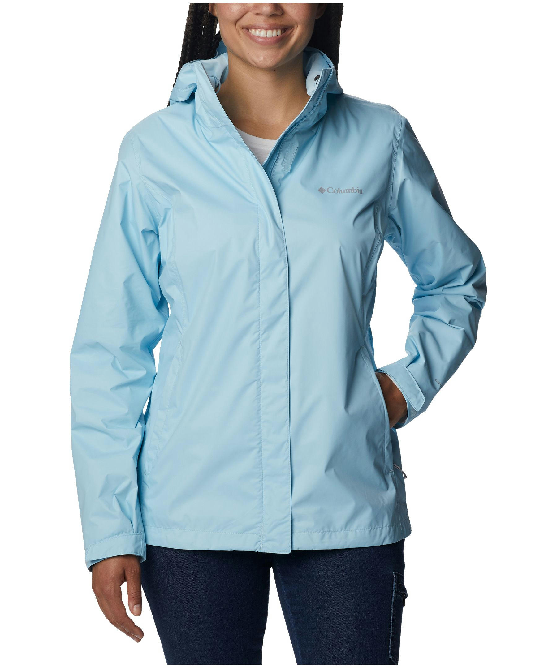Columbia Women's Arcadia II Hooded Rain Jacket, Waterproof, Breathable, Packable, Shell
