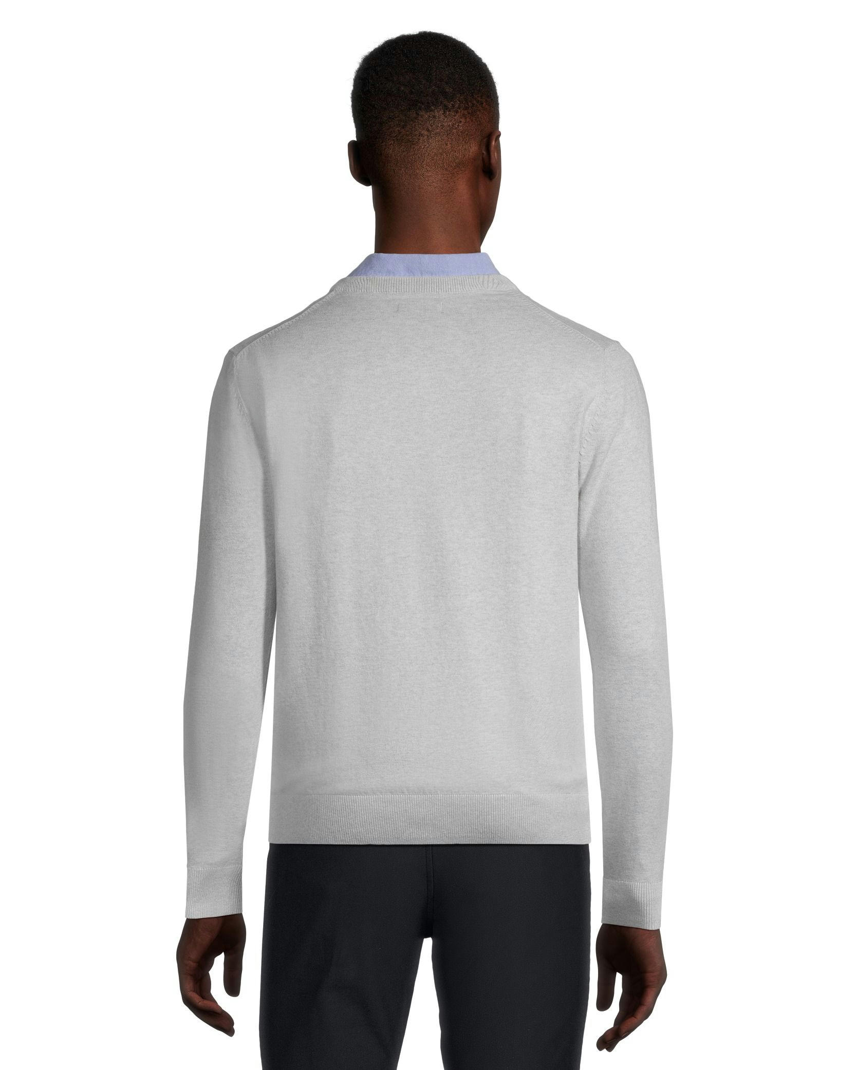 Denver Hayes Men's Soft Cotton V-Neck Sweater