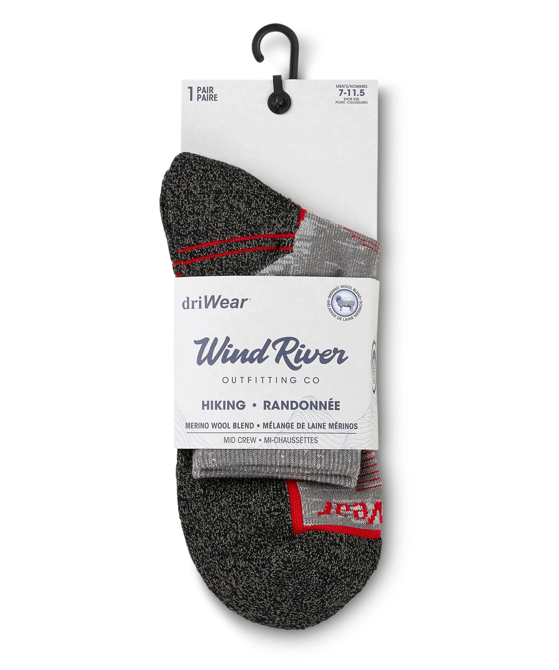 Men's driWear Hiking Mid-Crew Socks