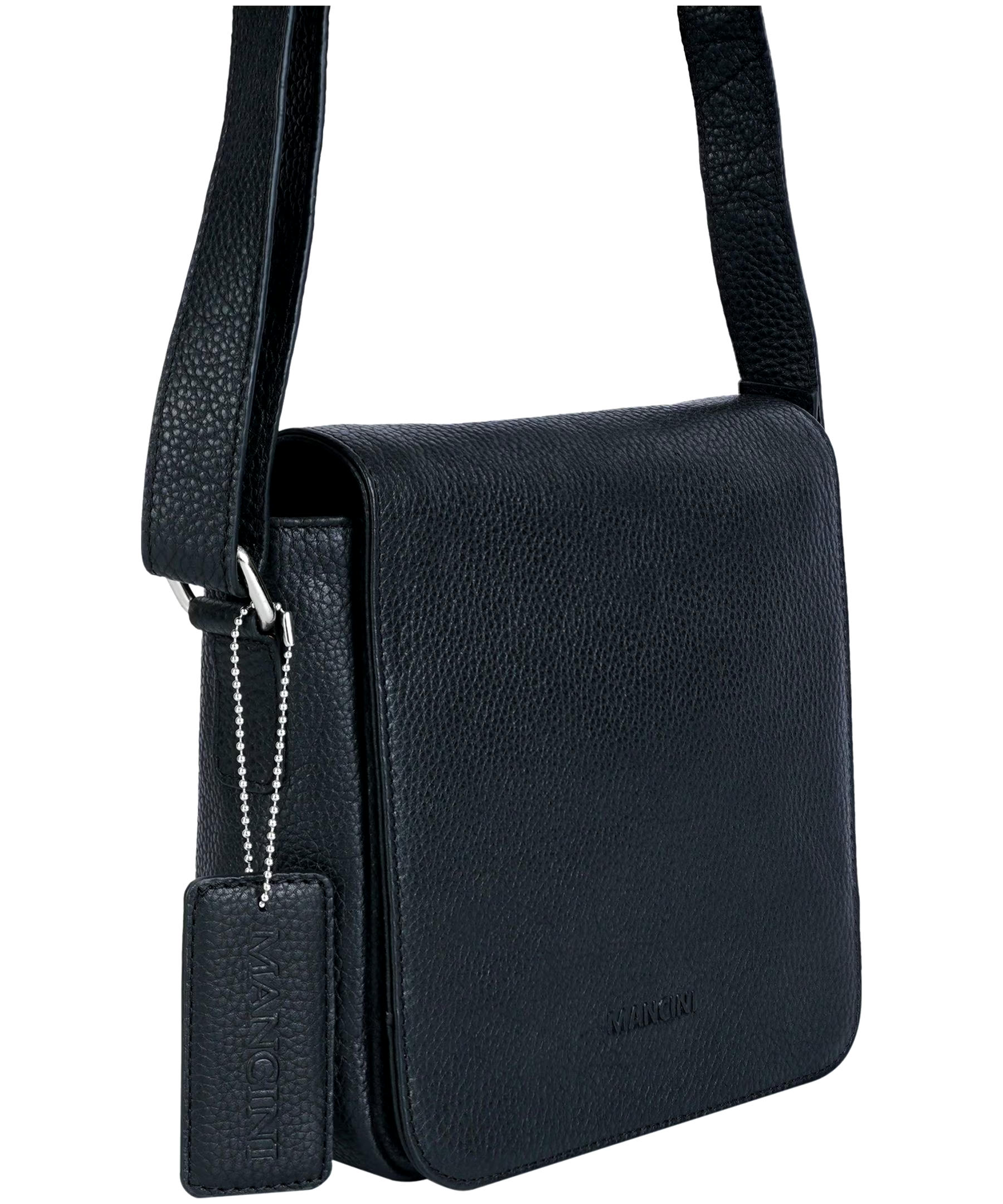 Mancini Leather Goods Women's Pebelled Page Crossbody Bag