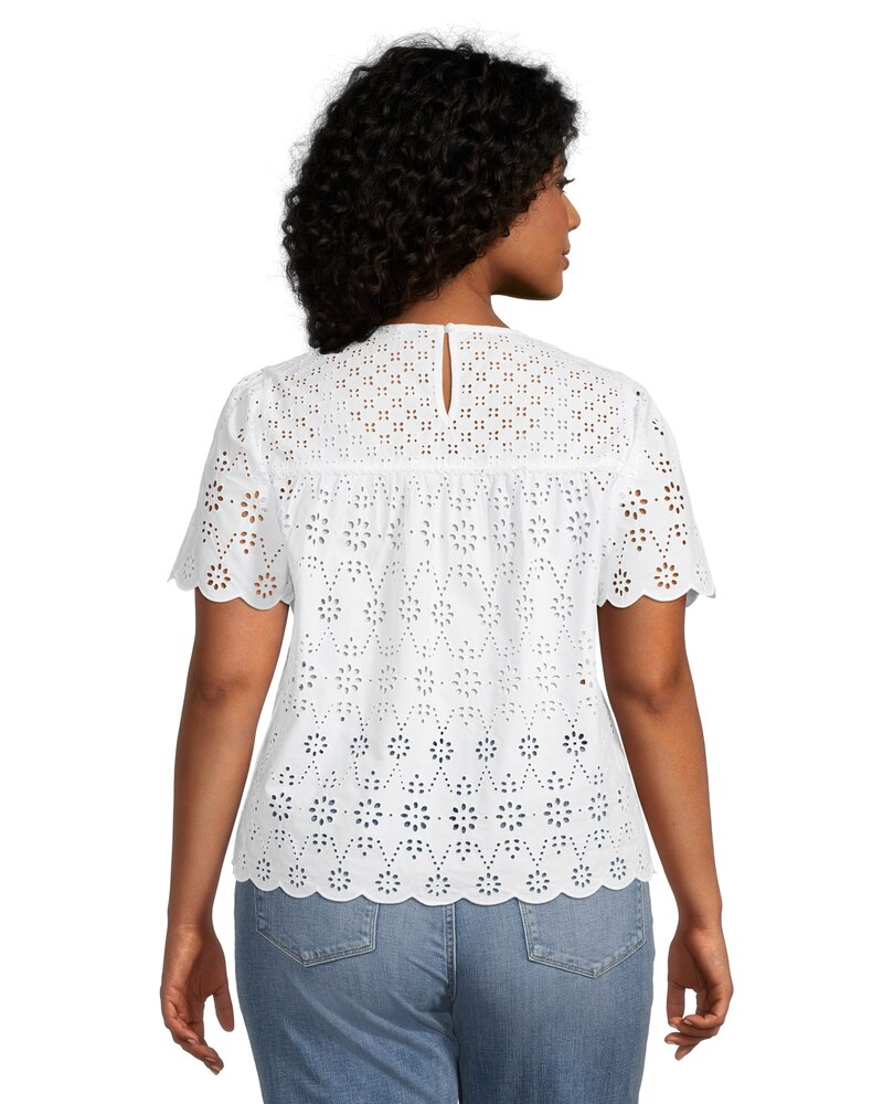 Women's Round Neck Embroidered Blouse
