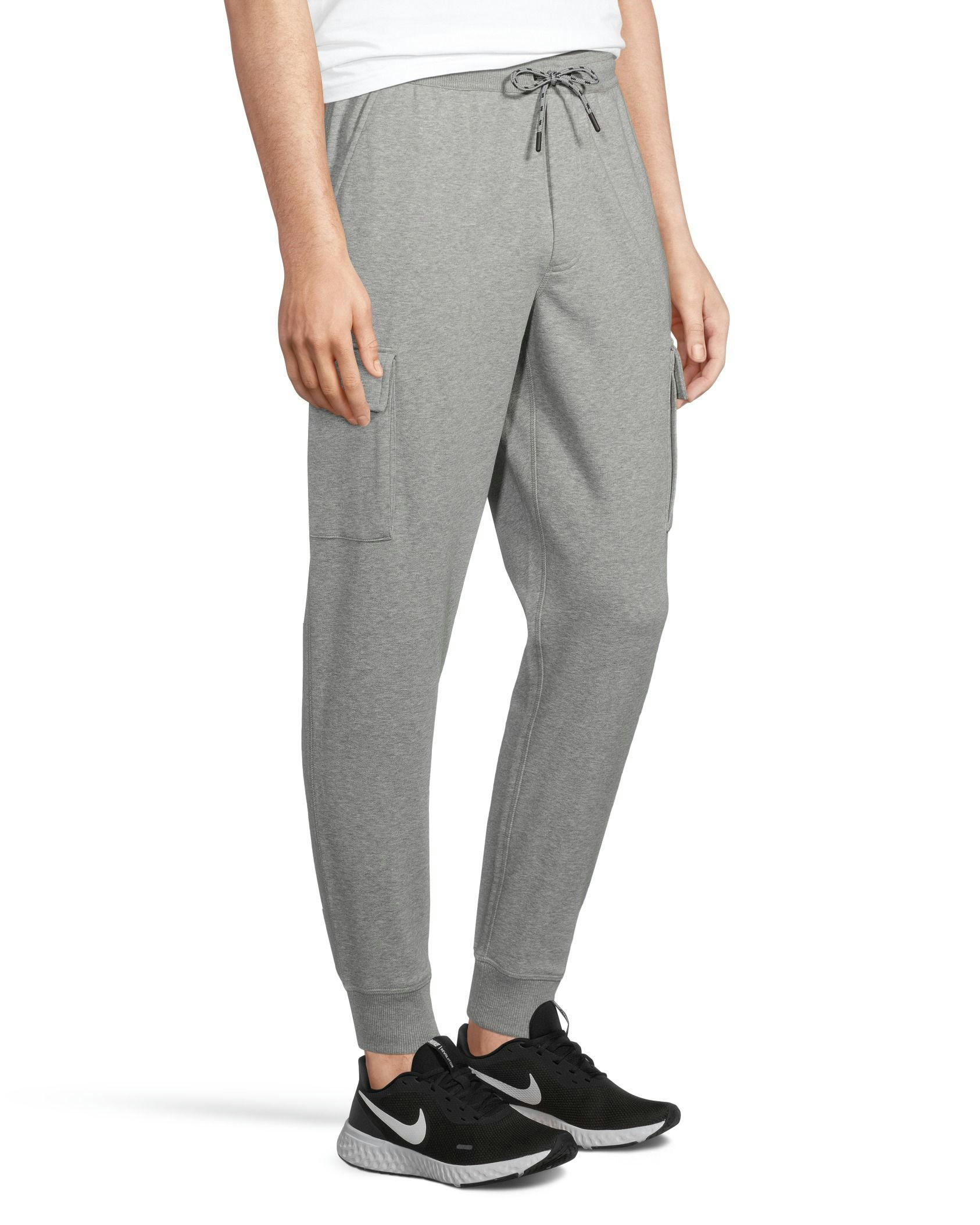 Matrix Men's Stretch French Terry Cargo Elastic Waist Joggers