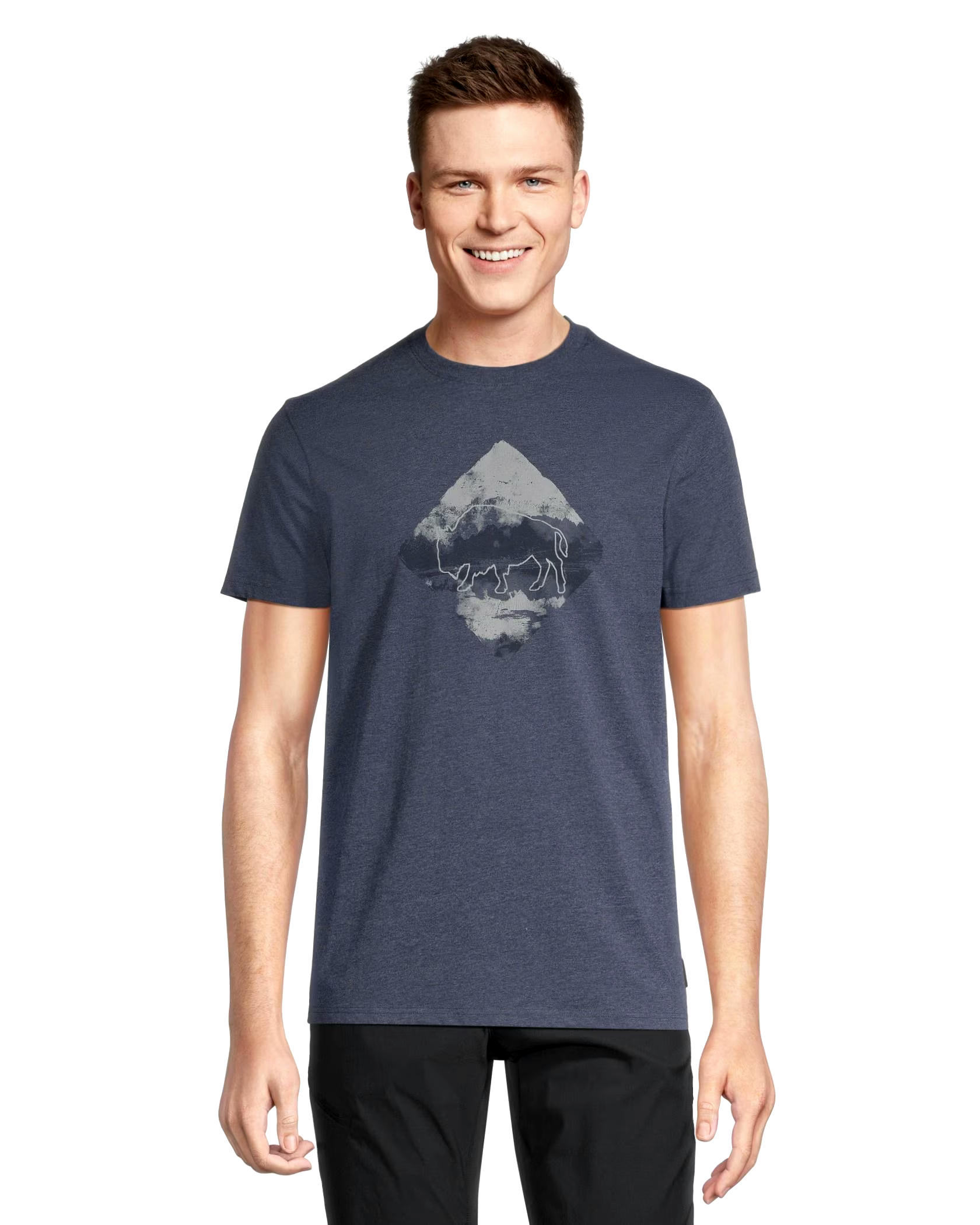 WindRiver Men's Adventure Awaits Graphic Short Sleeve Crew Neck T Shirt