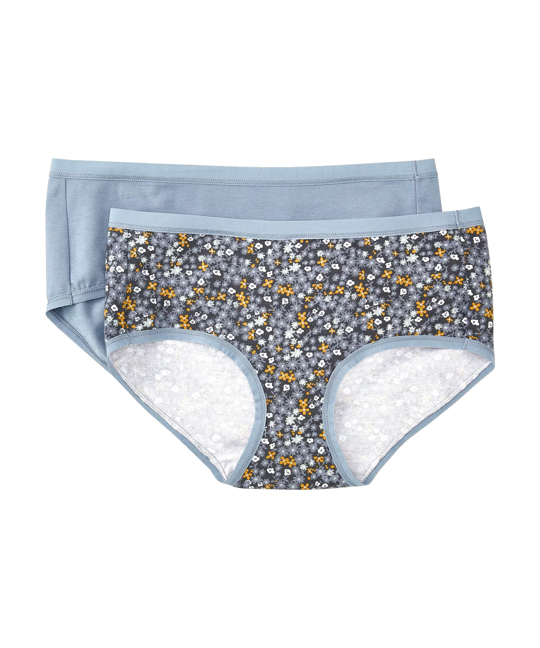 Denver Hayes Women's 2 Pack 4 Way Stretch Perfect Fit Hip Hugger Underwear Briefs