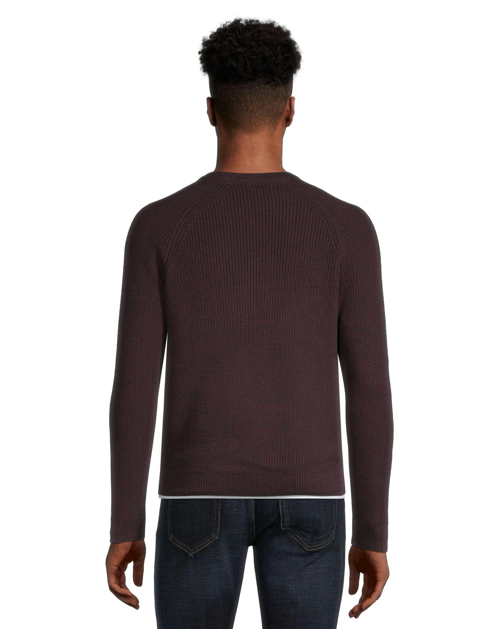 Denver Hayes Men's Shaker Stitch Crewneck Sweater