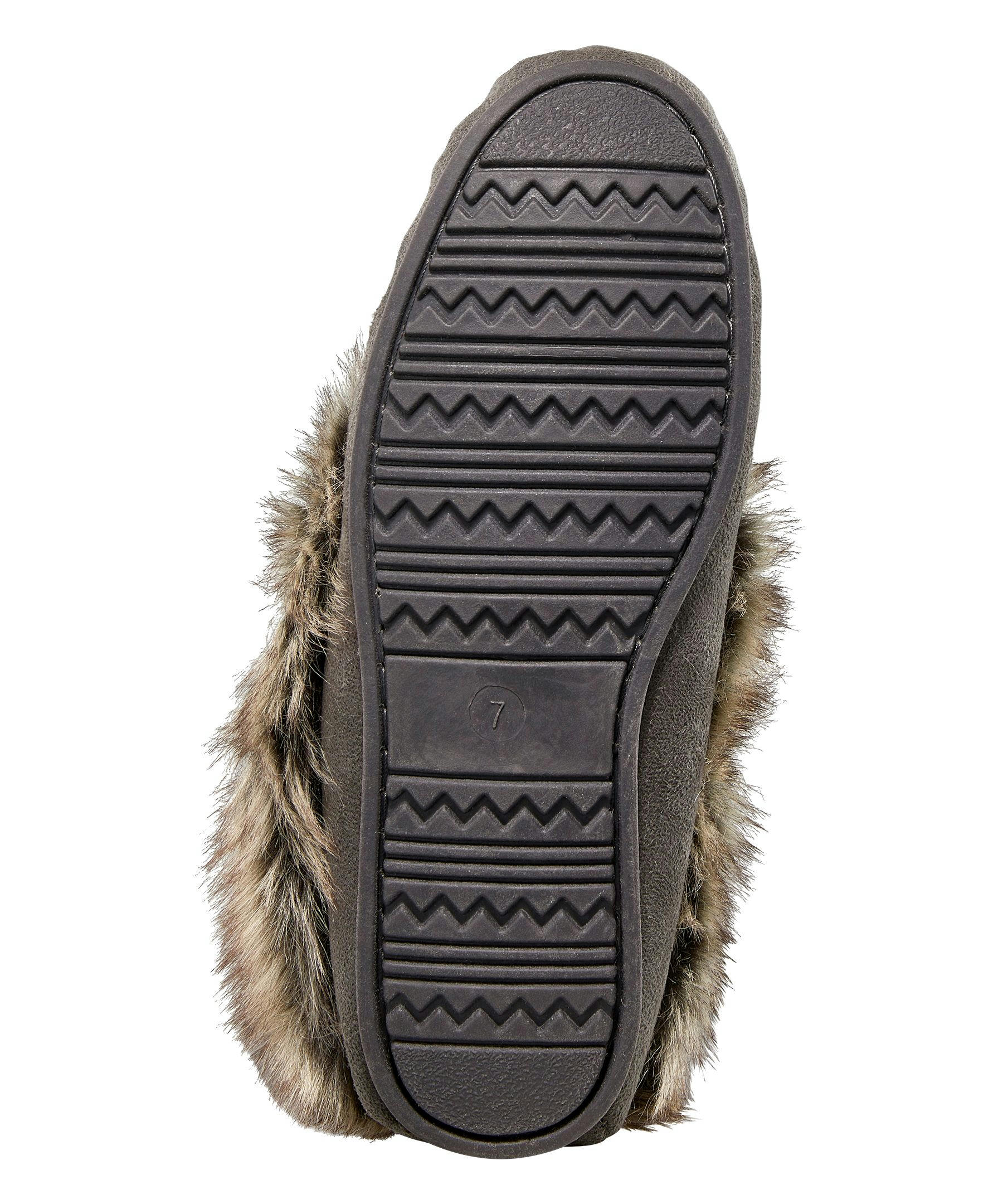 WindRiver Women's Faux Fur Trimmed Slippers