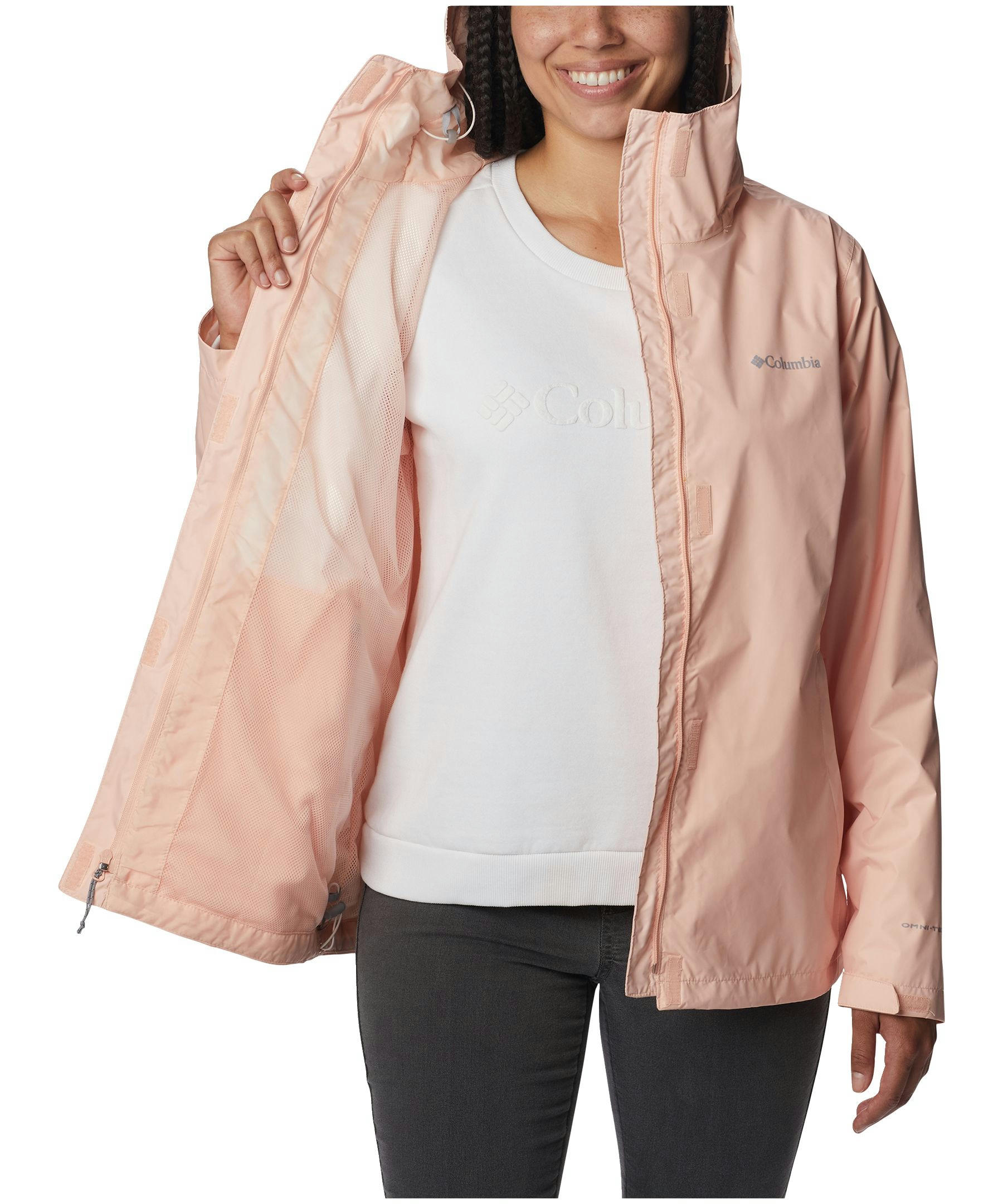Columbia Women's Arcadia II Hooded Rain Jacket, Waterproof, Breathable, Packable, Shell