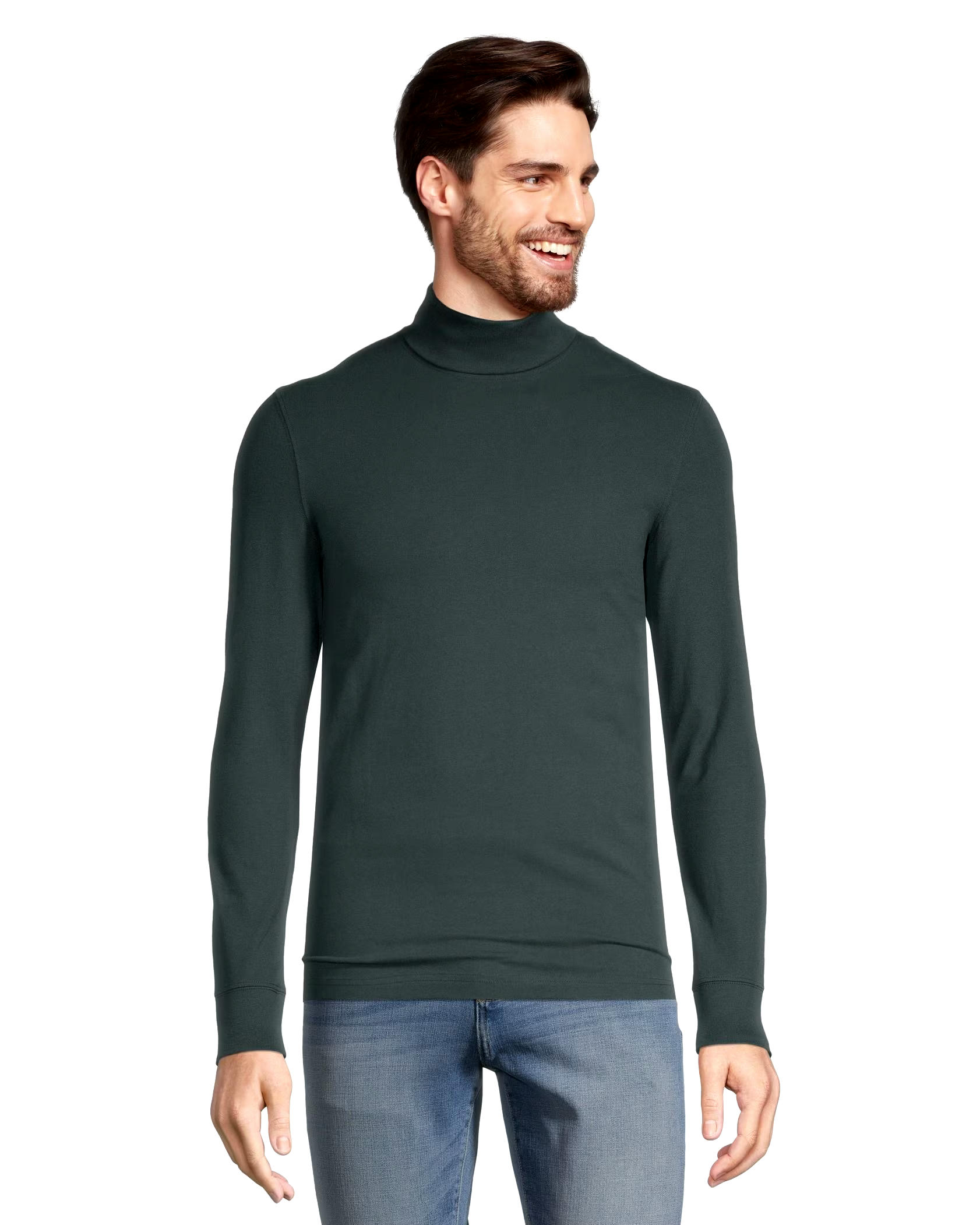 Denver Hayes Men's Modern Fit Long Sleeve Turtleneck