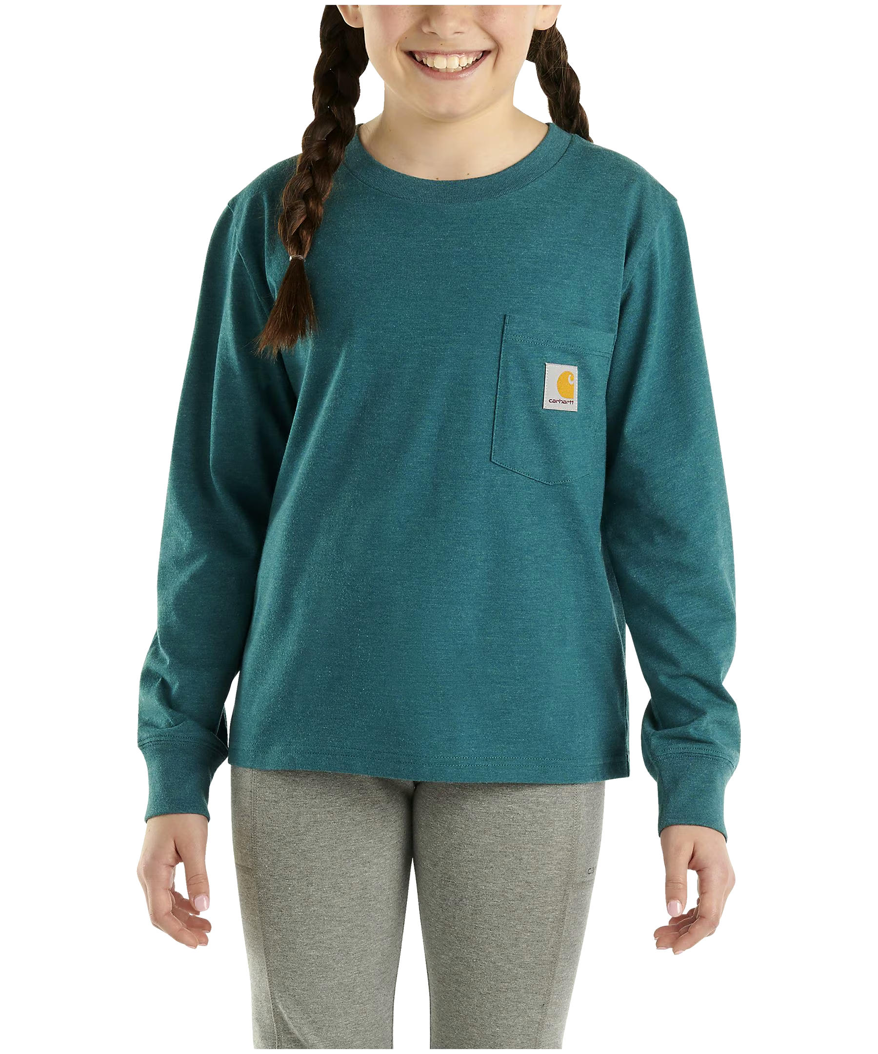 Carhartt Toddler Girl's Long Sleeve Graphic Crewneck T Shirt