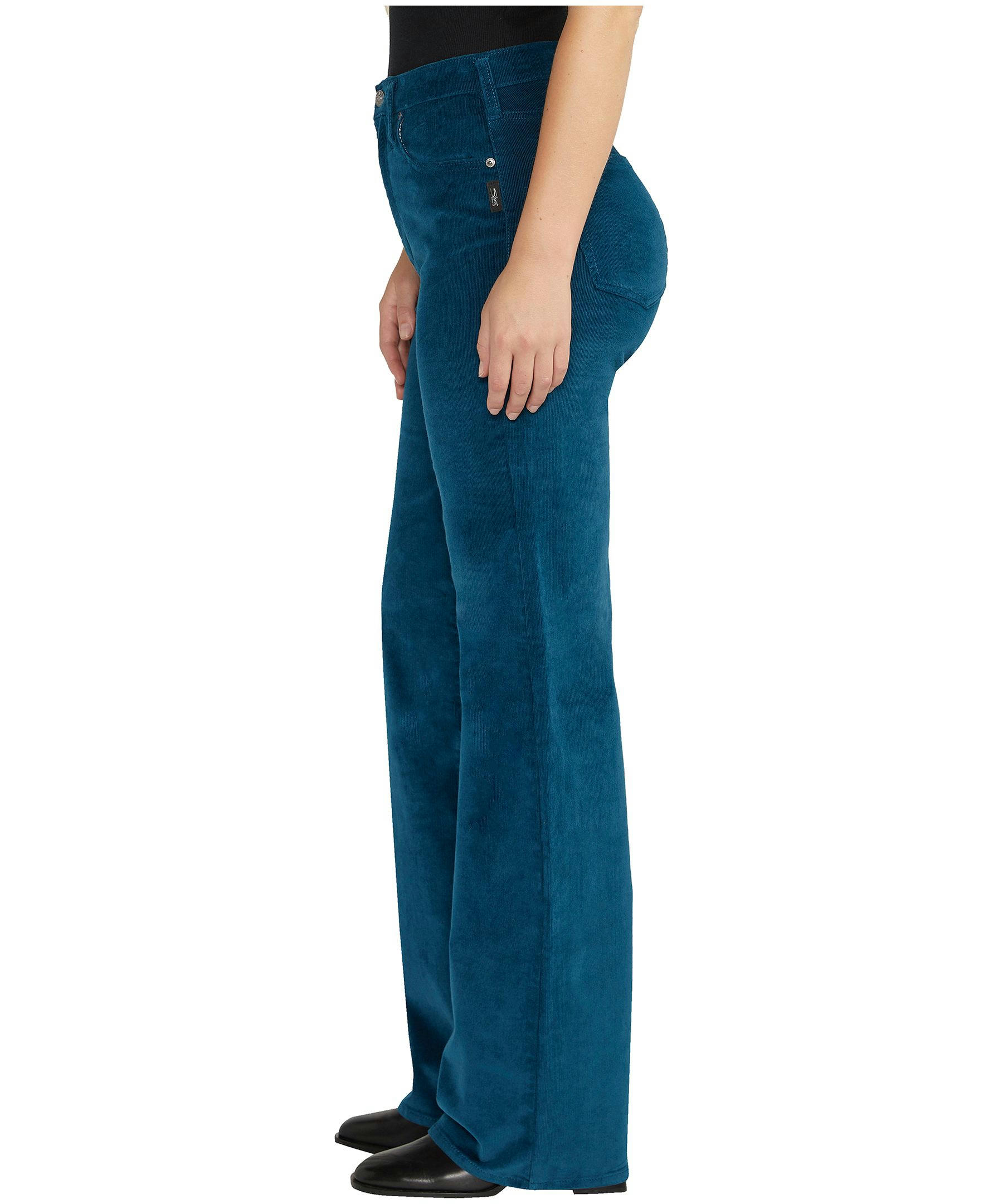 Silver Women's Highly Desirable Ultra High Rise Slim Fit Corduroy Pants