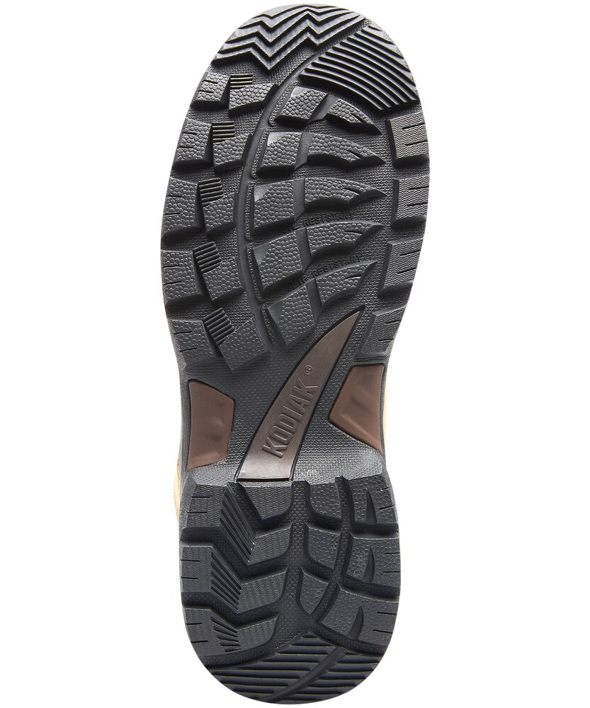 Kodiak Men's Trakker Mid Composite Toe Composite Plate Waterproof Electric Shock Resistant Safety Hikers Brown