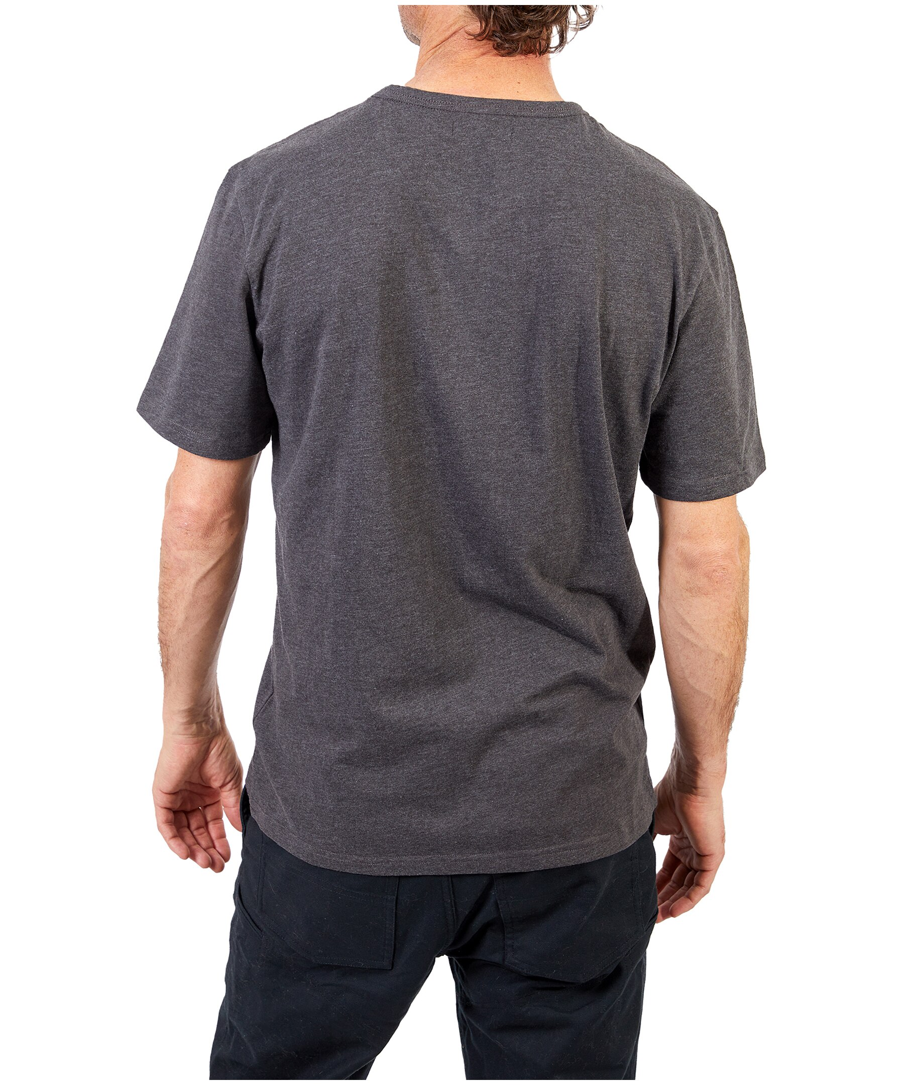 Men's 2 Button Short Sleeve Slub Henley Shirt