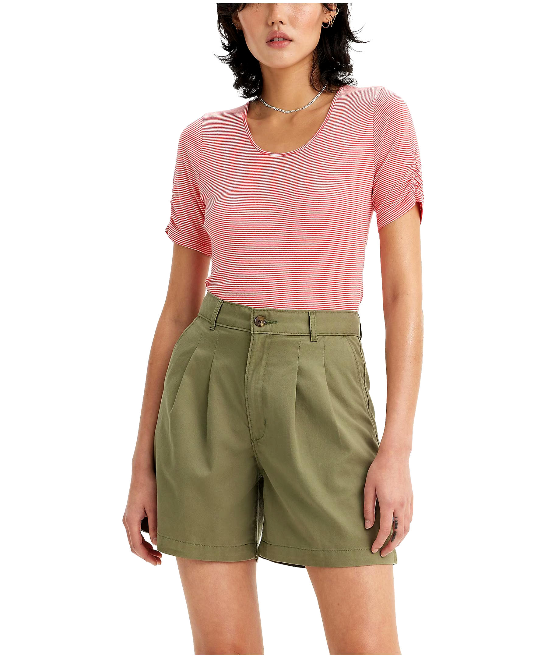 Levi's Women's Infinity Slim Fit Scoop Neck Ballet Top