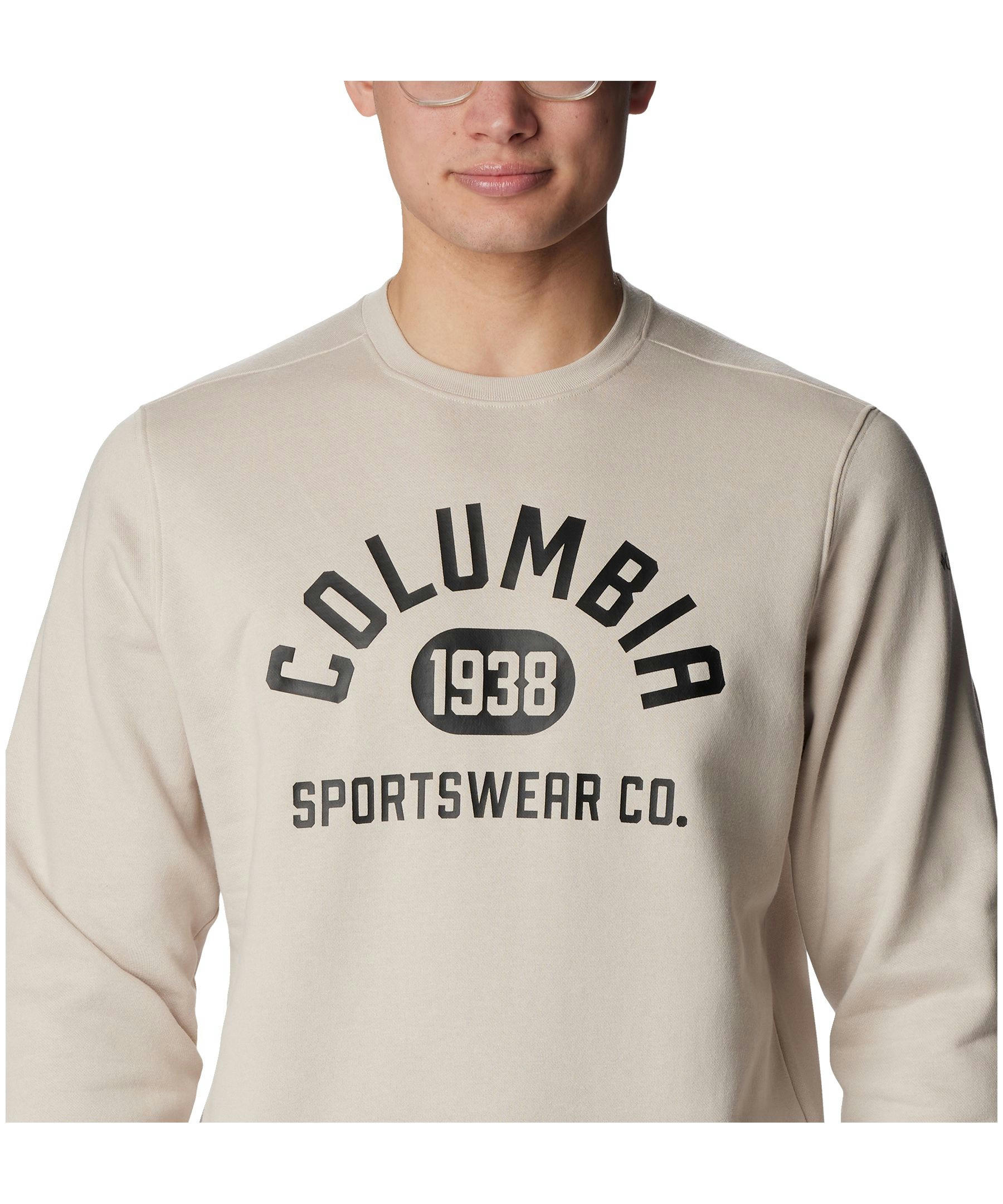 Columbia Men's Trek Classic Fit Logo Graphic Crewneck Pullover Sweatshirt