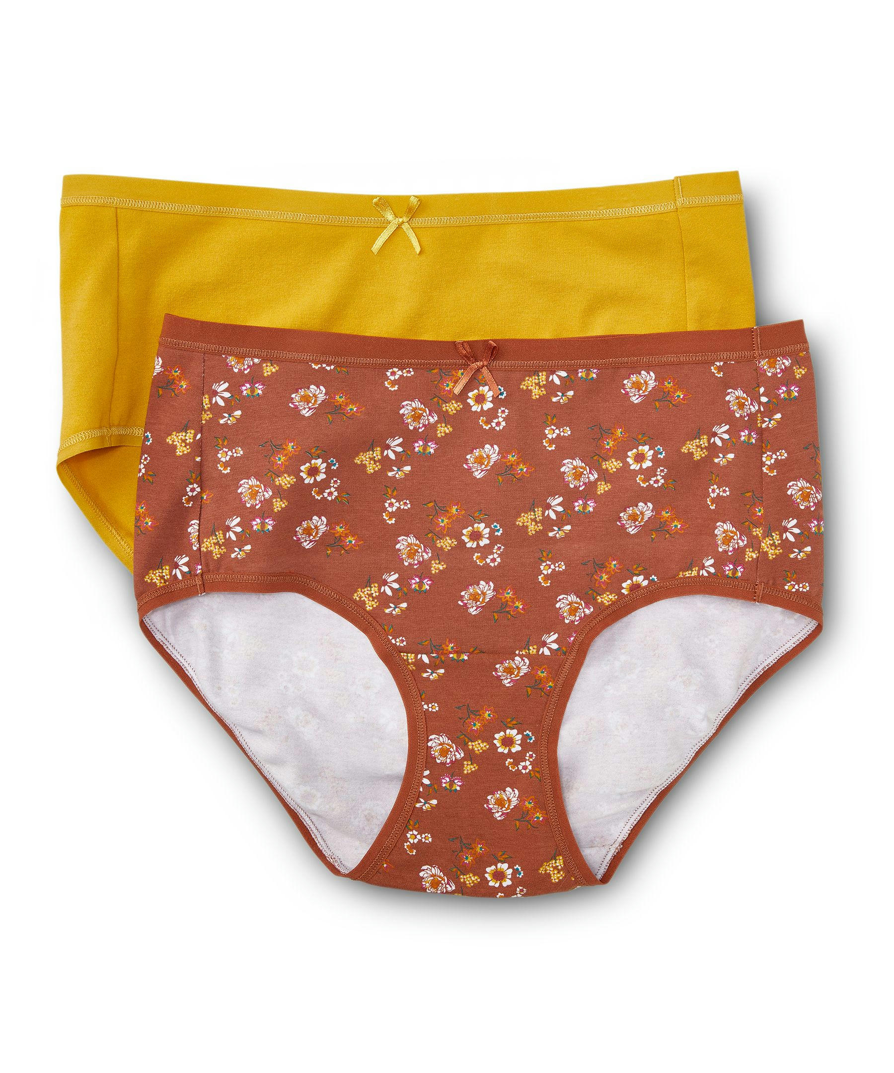 Denver Hayes Women's 2 Pack Cotton Stretch Modern Brief Underwear