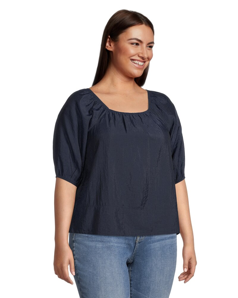 Women's Square Neck Peplum Blouse