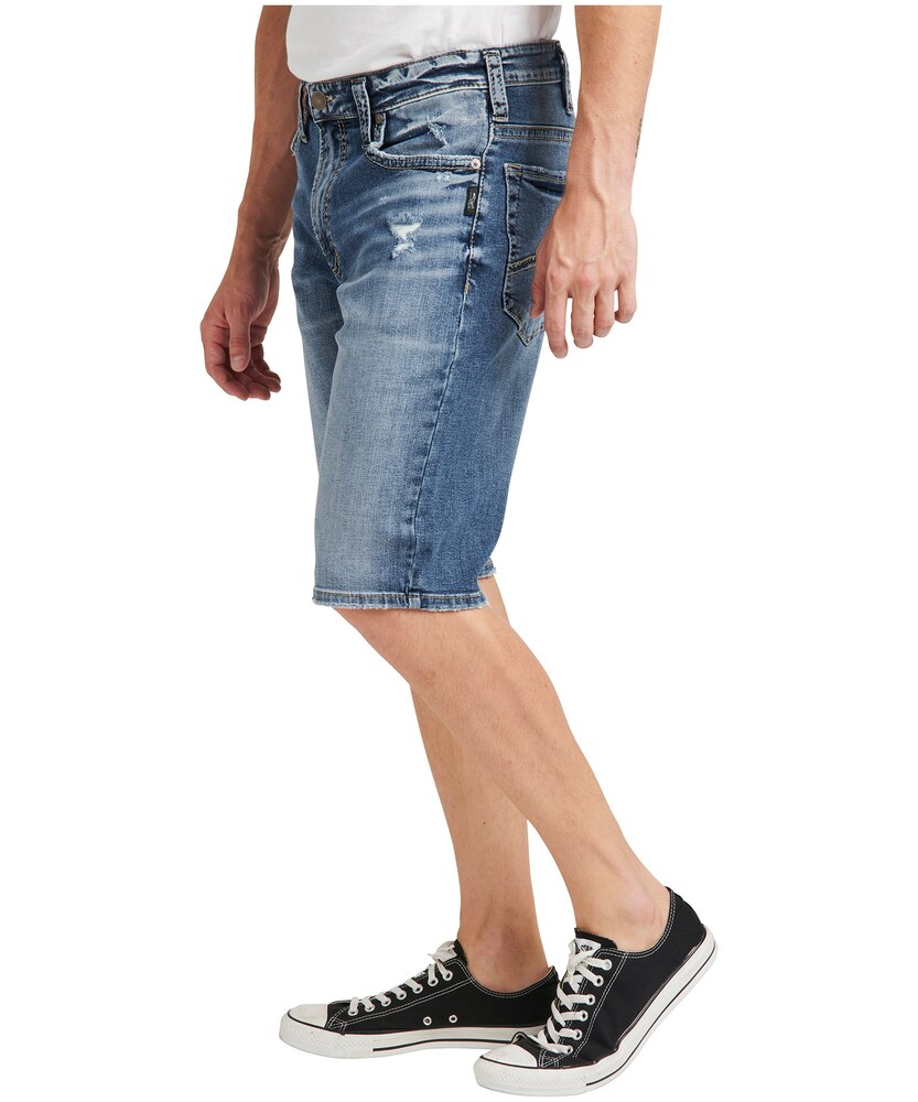 Silver Men's Gordie High Rise Loose Fit Shorts - Medium Wash