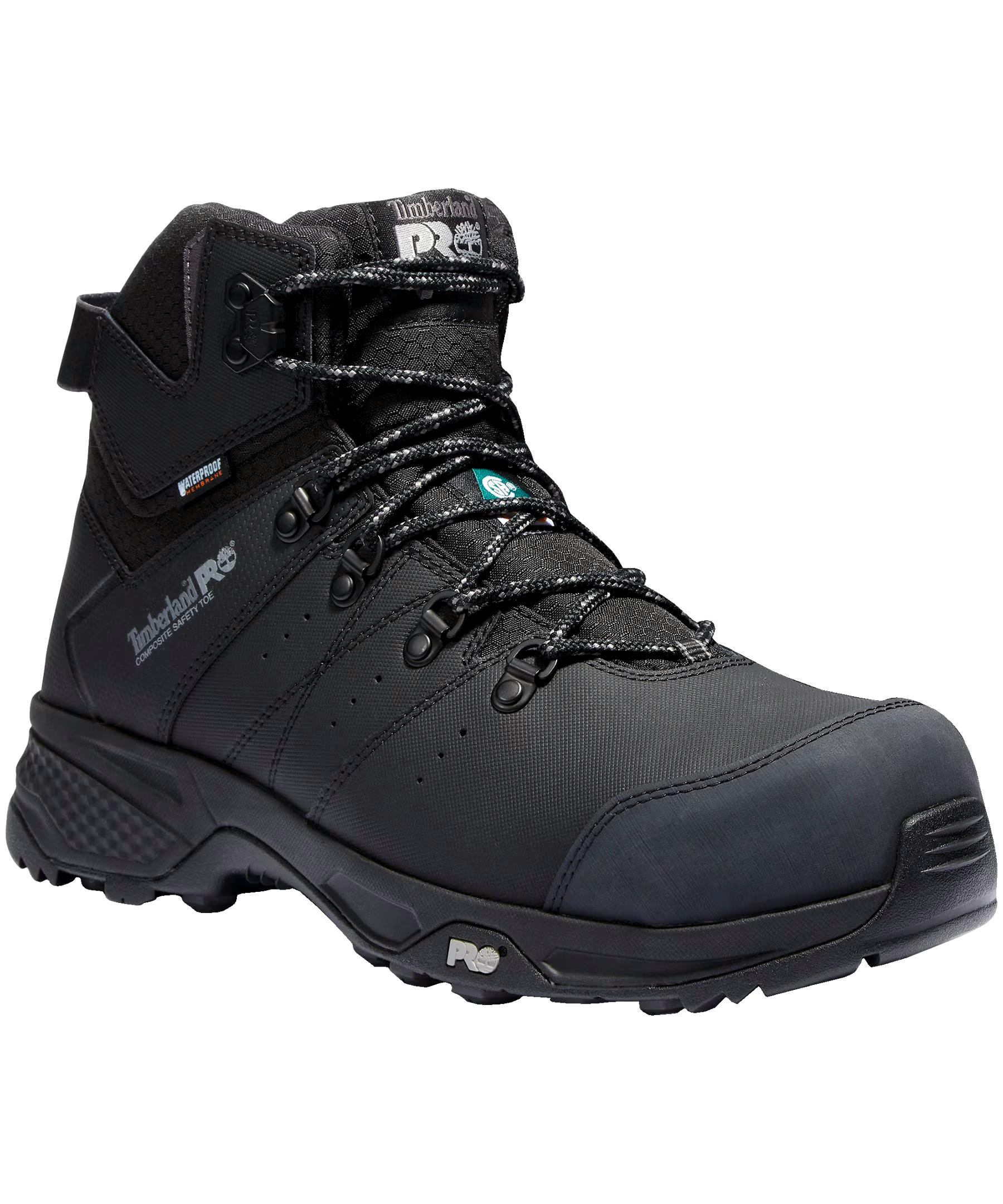 Timberland PRO Men's Switchback Waterproof Composite Toe Composite Plate Hiker Style Work Boots