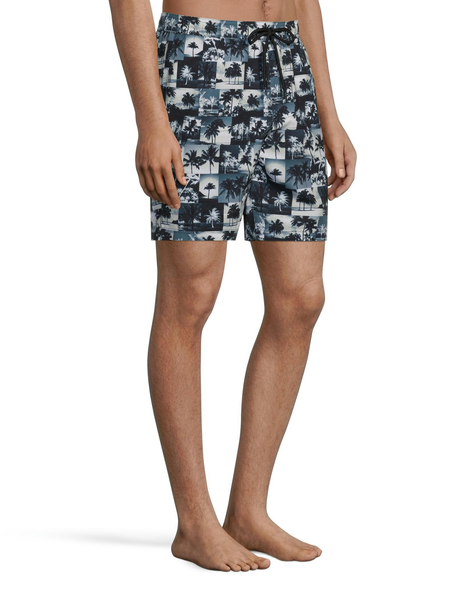 EXP Men's Camo Mid Rise Swim Shorts