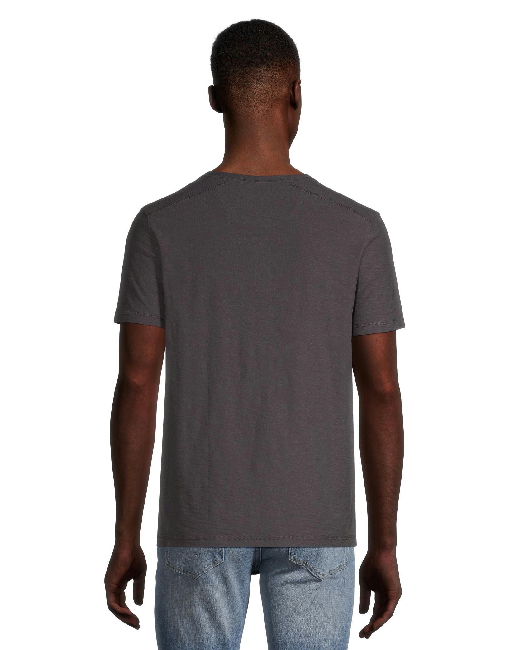 Denver Hayes Men's Garment Wash Slub Henley Shirt