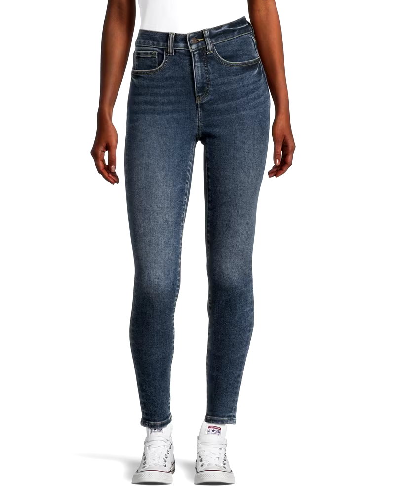 Denver Hayes Women's High Rise Skinny Jeans - Dark Indigo Wash
