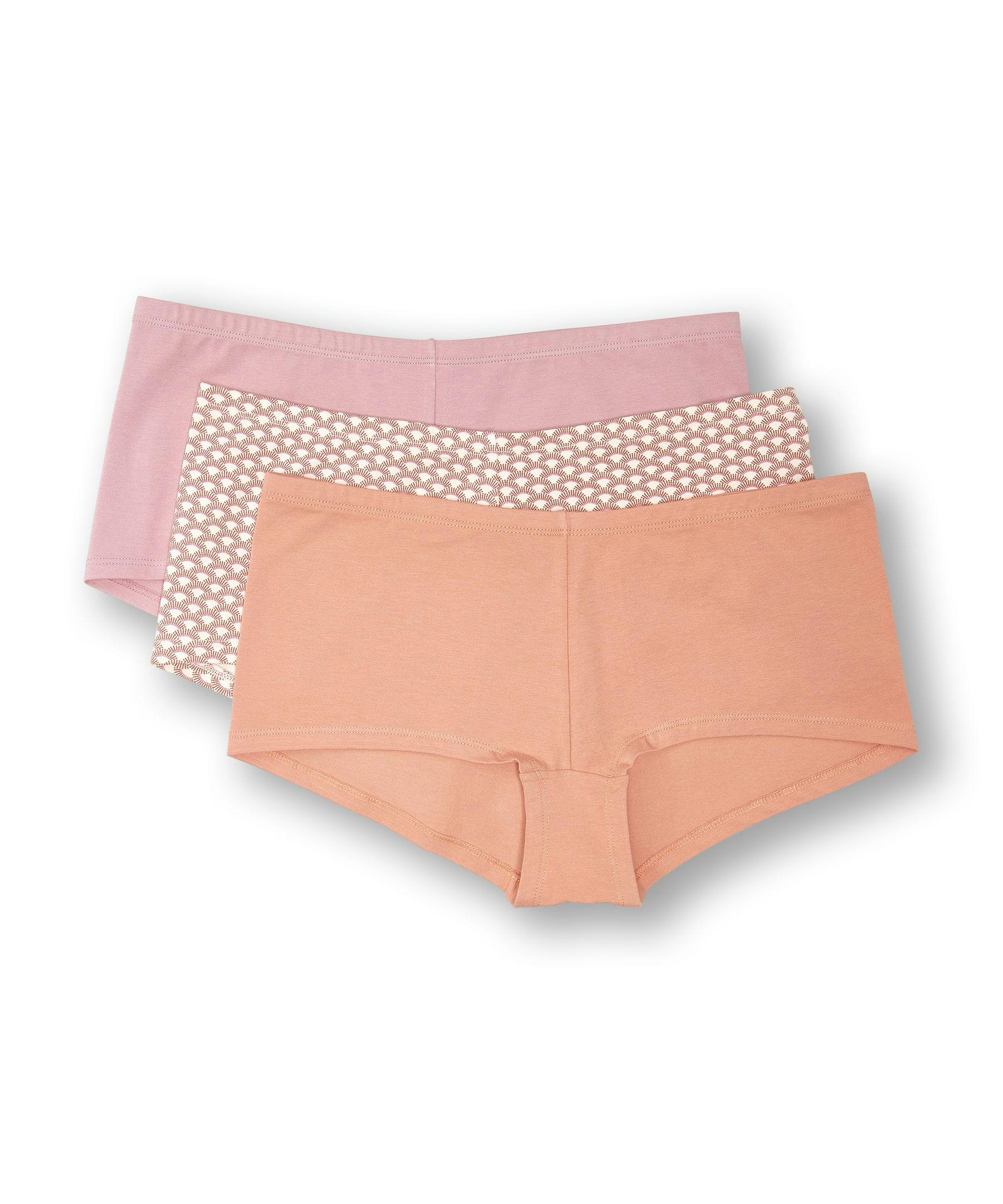 Denver Hayes Women's 3 Pack Cotton Stretch Boyshort Underwear