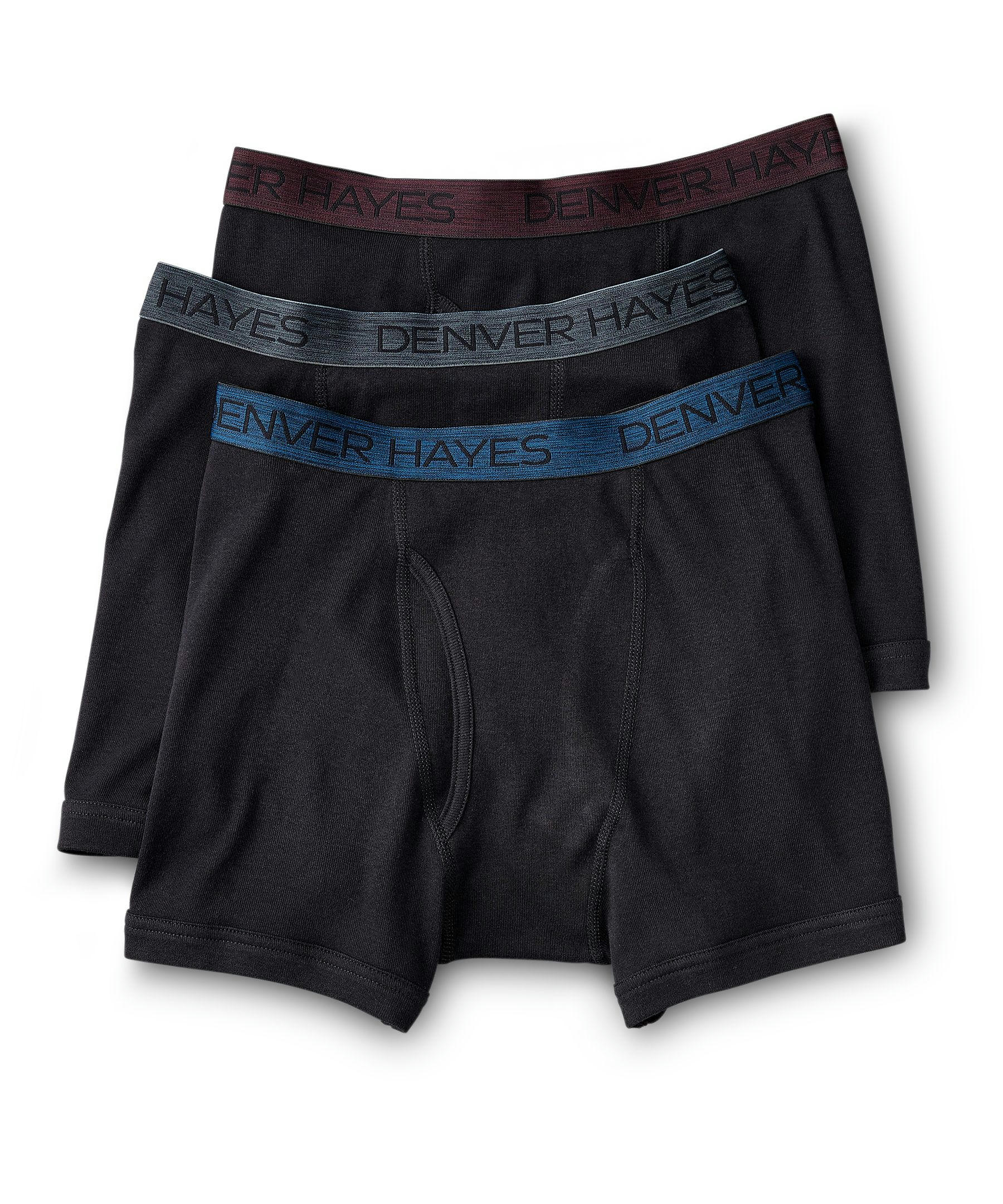 Denver Hayes Men's 3 Pack Boxer Briefs
