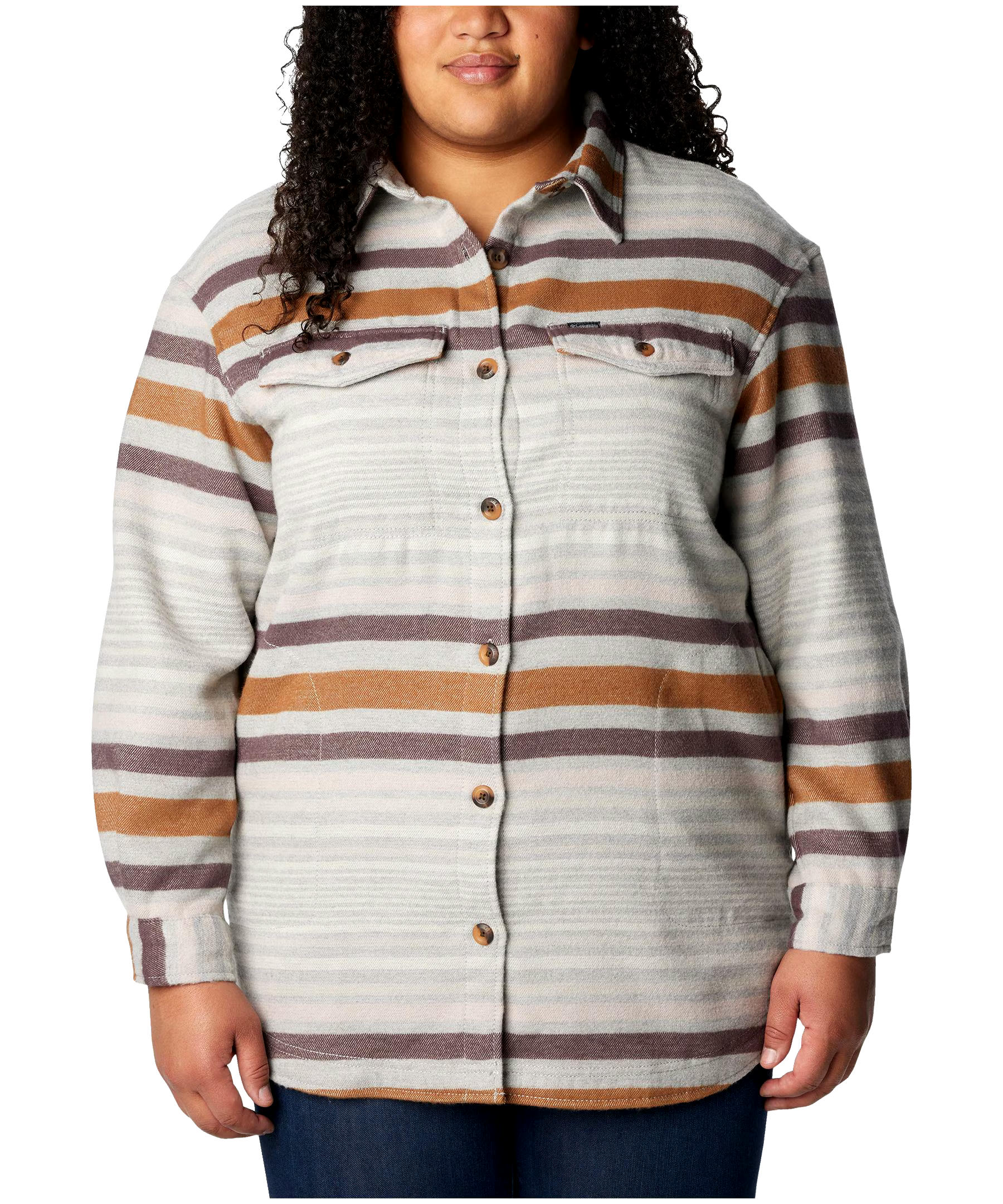 Columbia Women's Calico Basin Casual Fit Long Sleeve Shacket