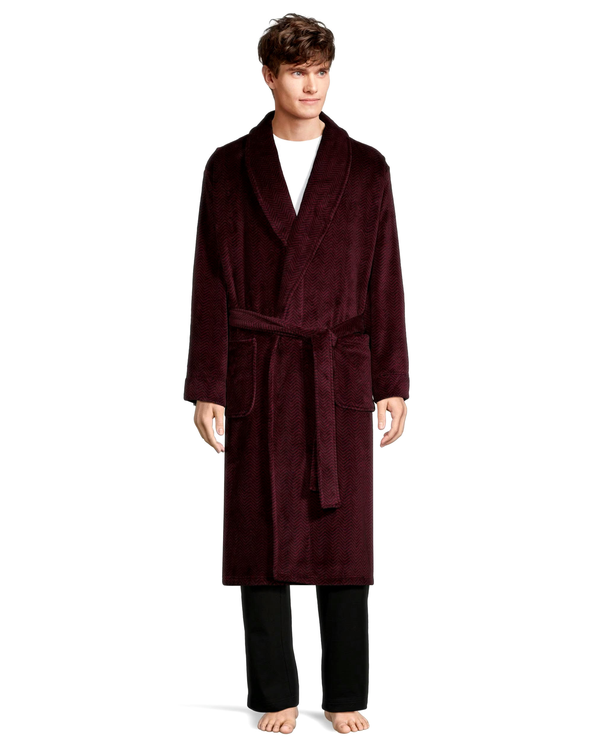 Denver Hayes Men's Cozy Fleece Robe