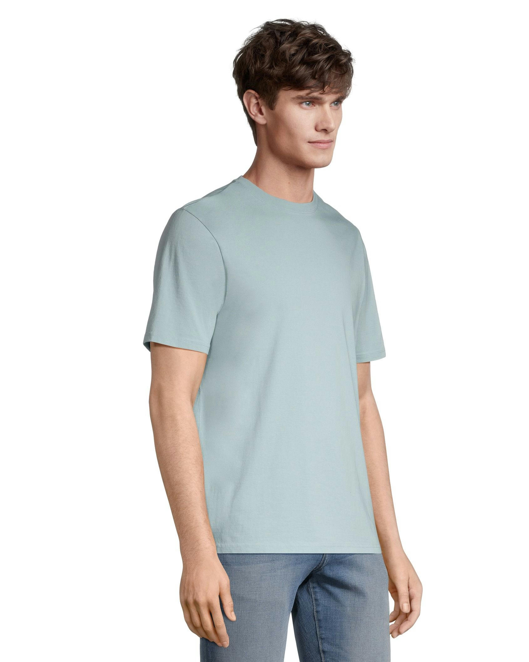 Denver Hayes Men's 50 Wash Short Sleeve Crewneck T Shirt