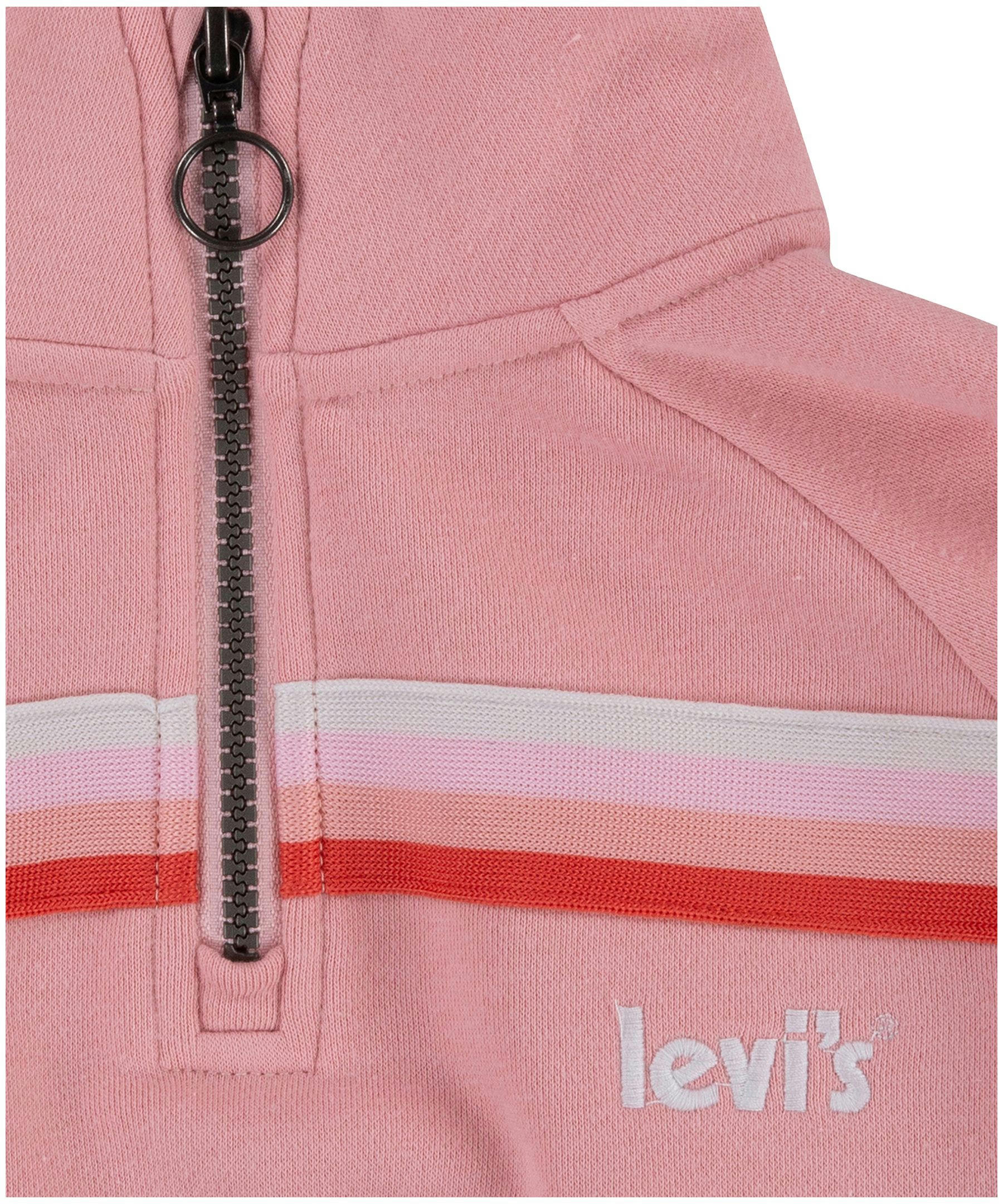 Levi's Youth Girl's 1/4 Zip French Terry Pullover Sweatshirt