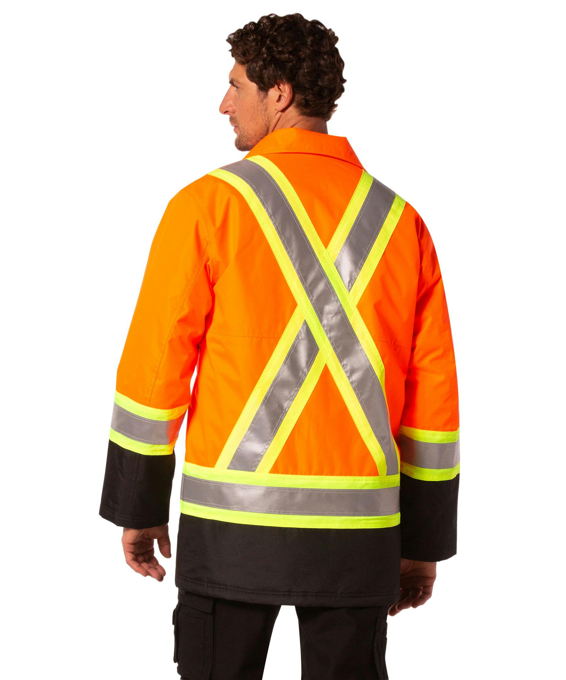 Dakota WorkPro Series Men's Class 2 Hi Vis 300D T-Max Lined Parka Jacket