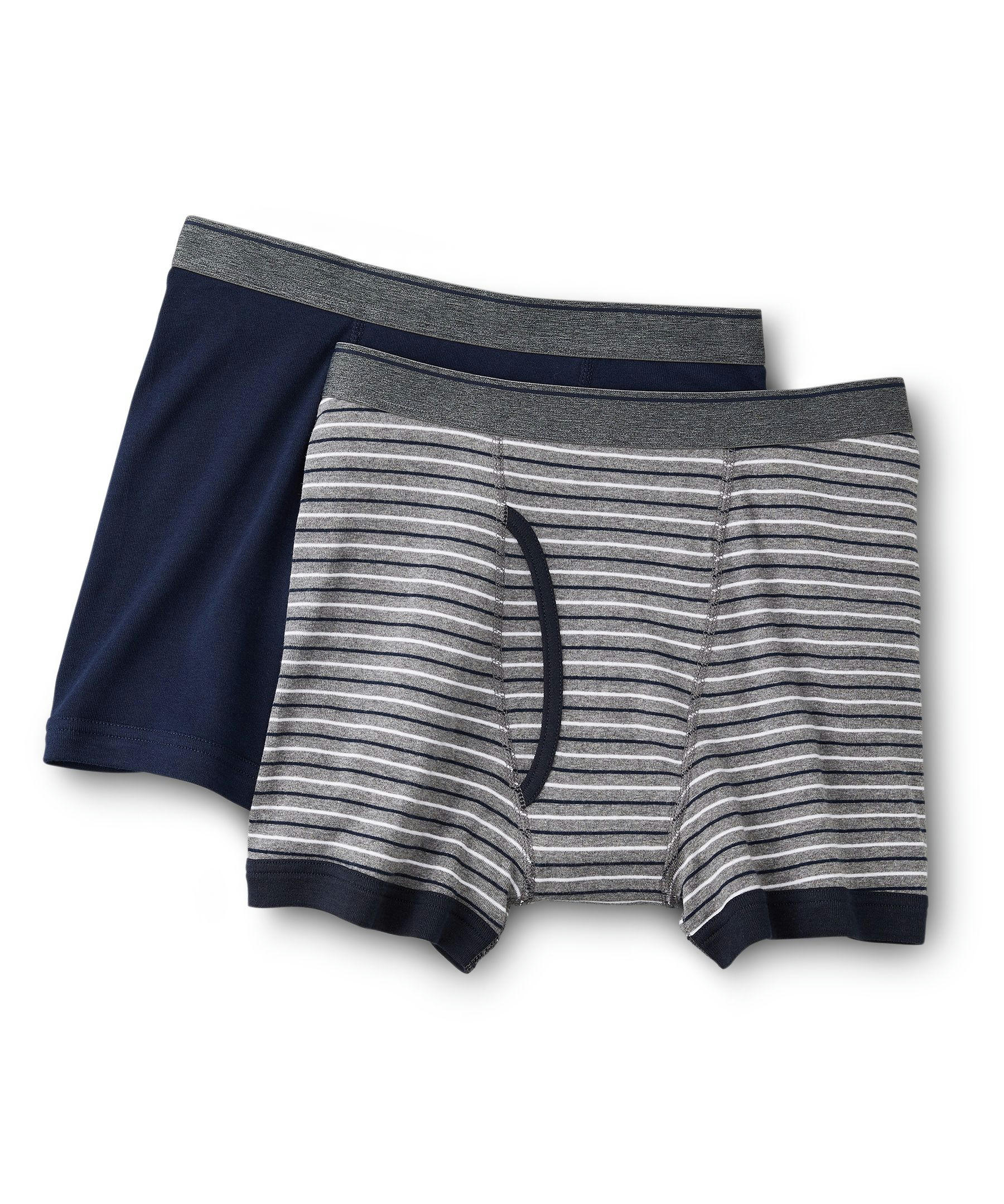 Denver Hayes Men's 2 Pack Yarn Dye Boxer Briefs