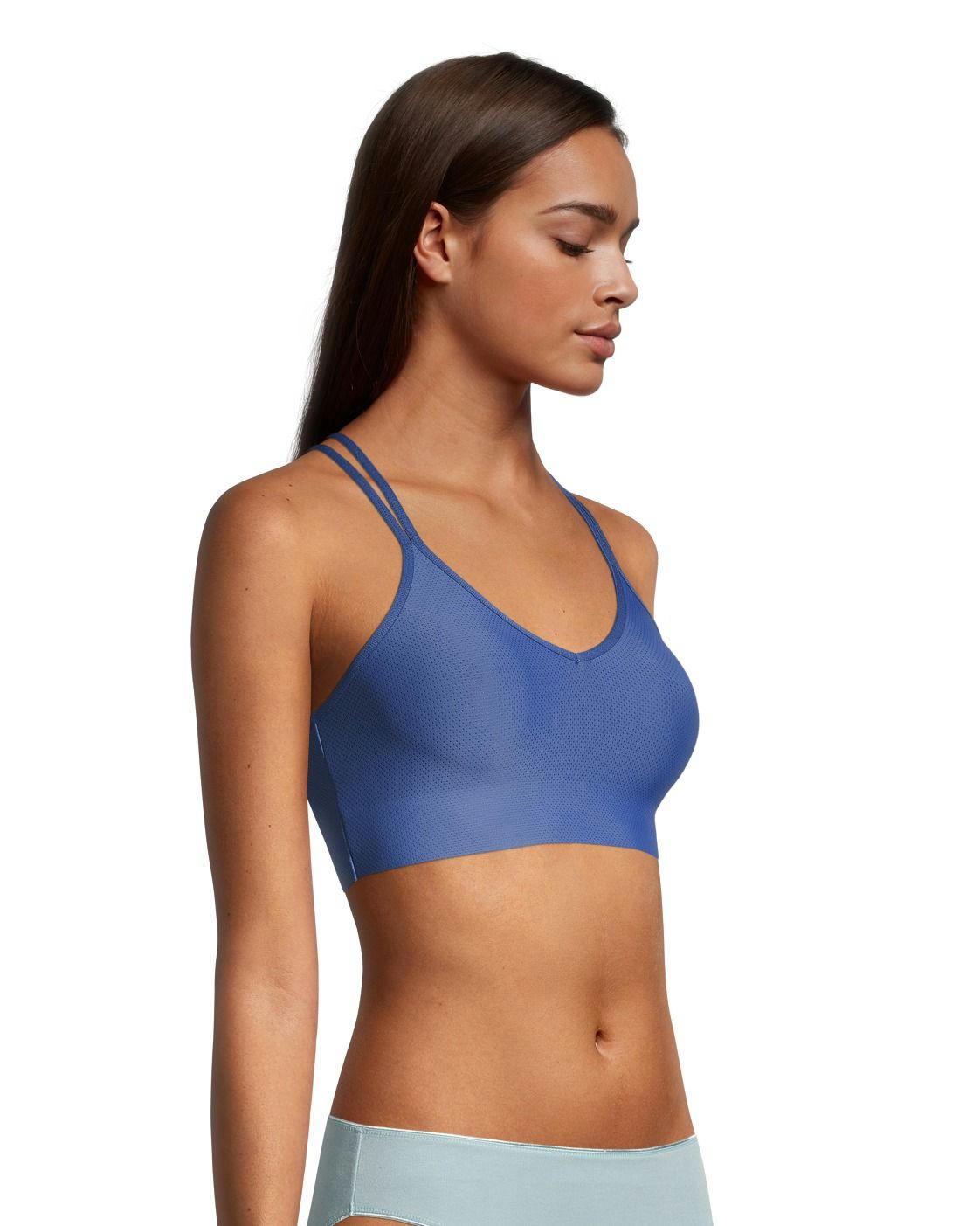 Denver Hayes Women's Invisible Mesh Wireless V Neck Bralette