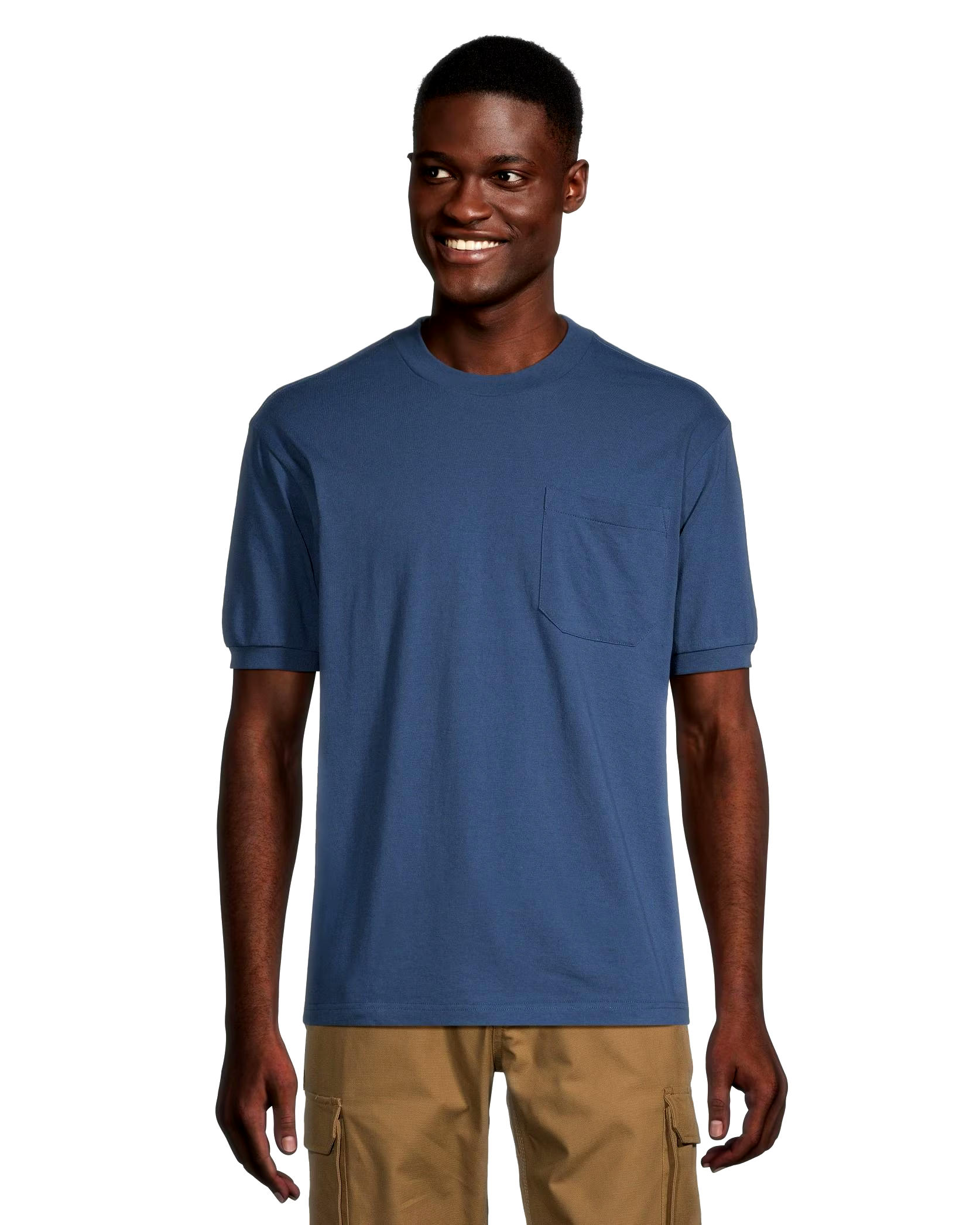 Aggressor Men's Crewneck Short Sleeve Solid Work T-Shirt With FRESHTECH