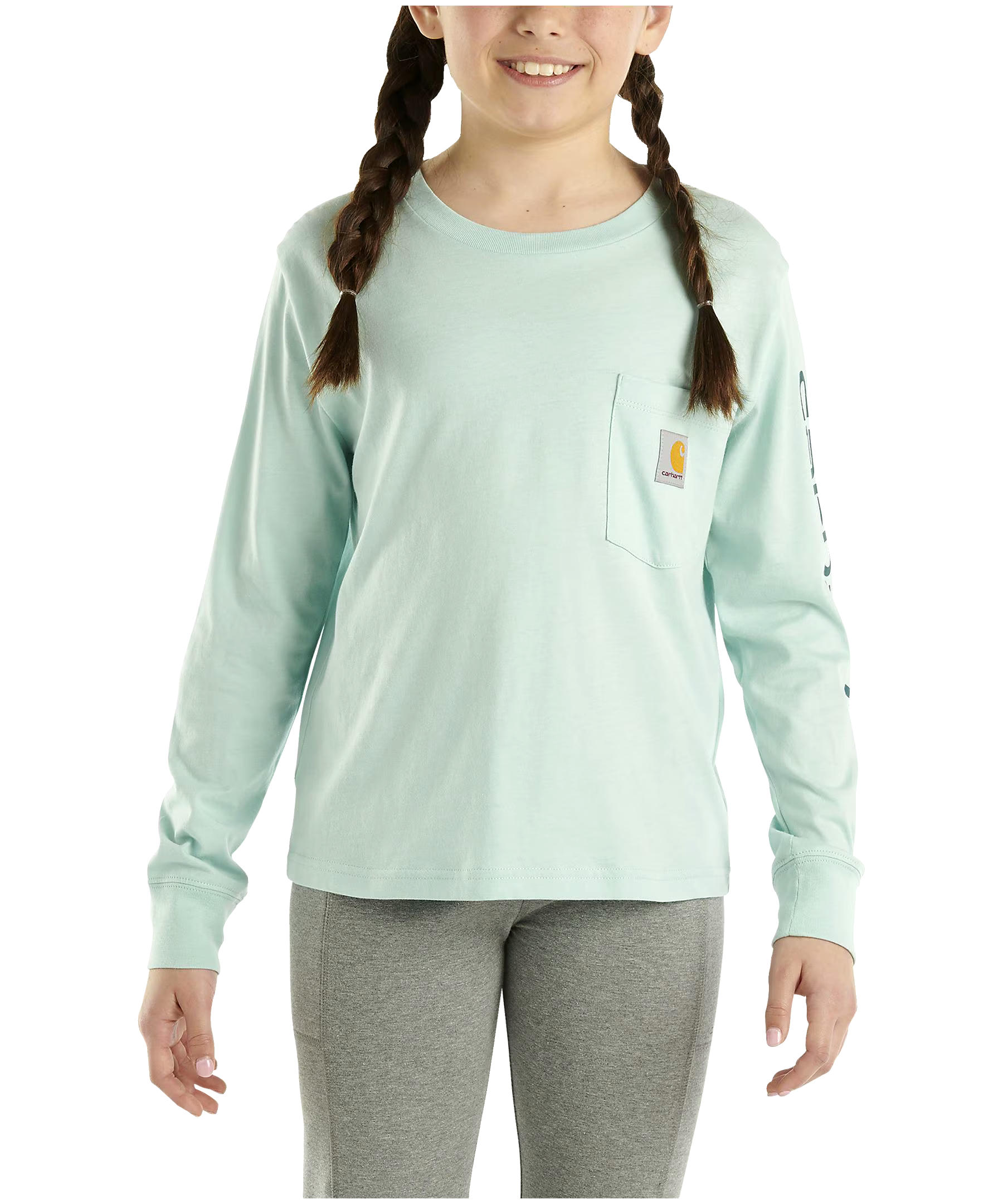 Carhartt Toddler Girl's Long Sleeve Graphic Crewneck T Shirt