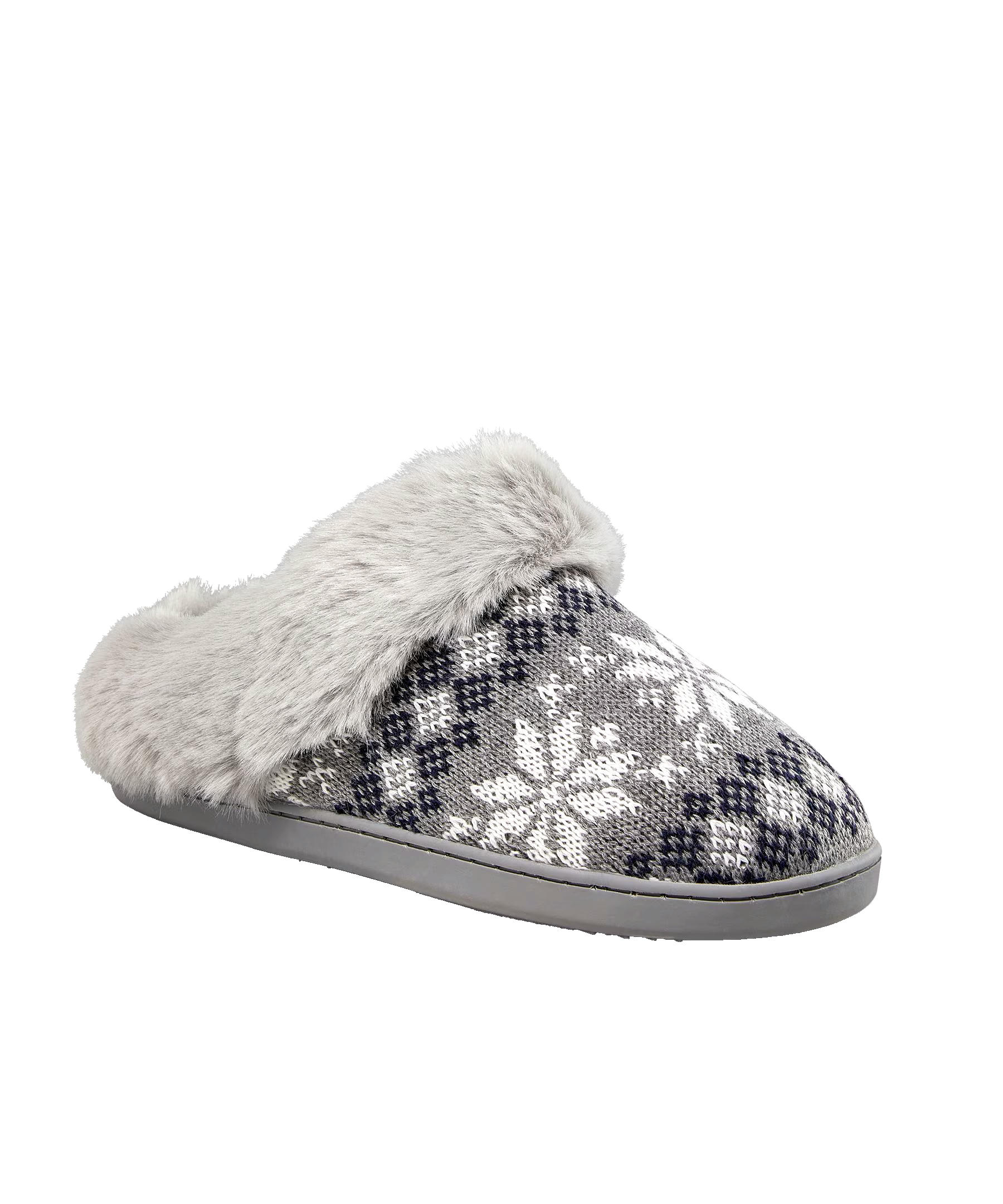 Denver Hayes Women's Nordic Knit Slippers