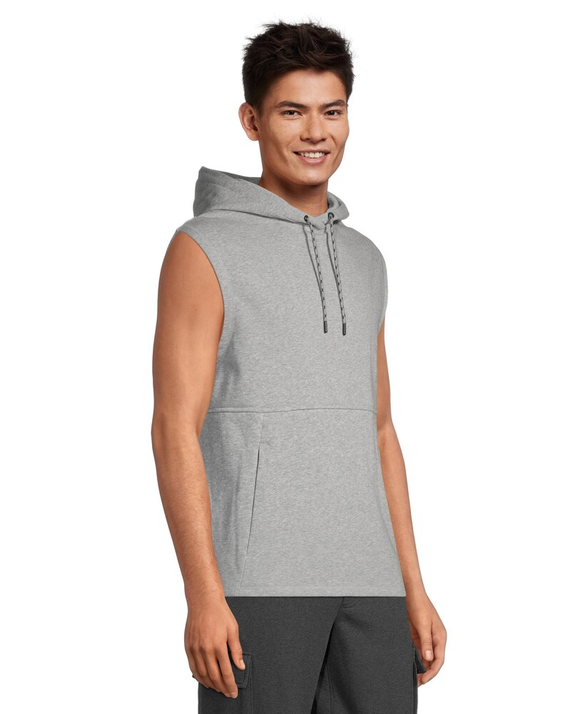 Matrix Men's Sleeveless Stretch Terry Kangaroo Pocket Hoodie