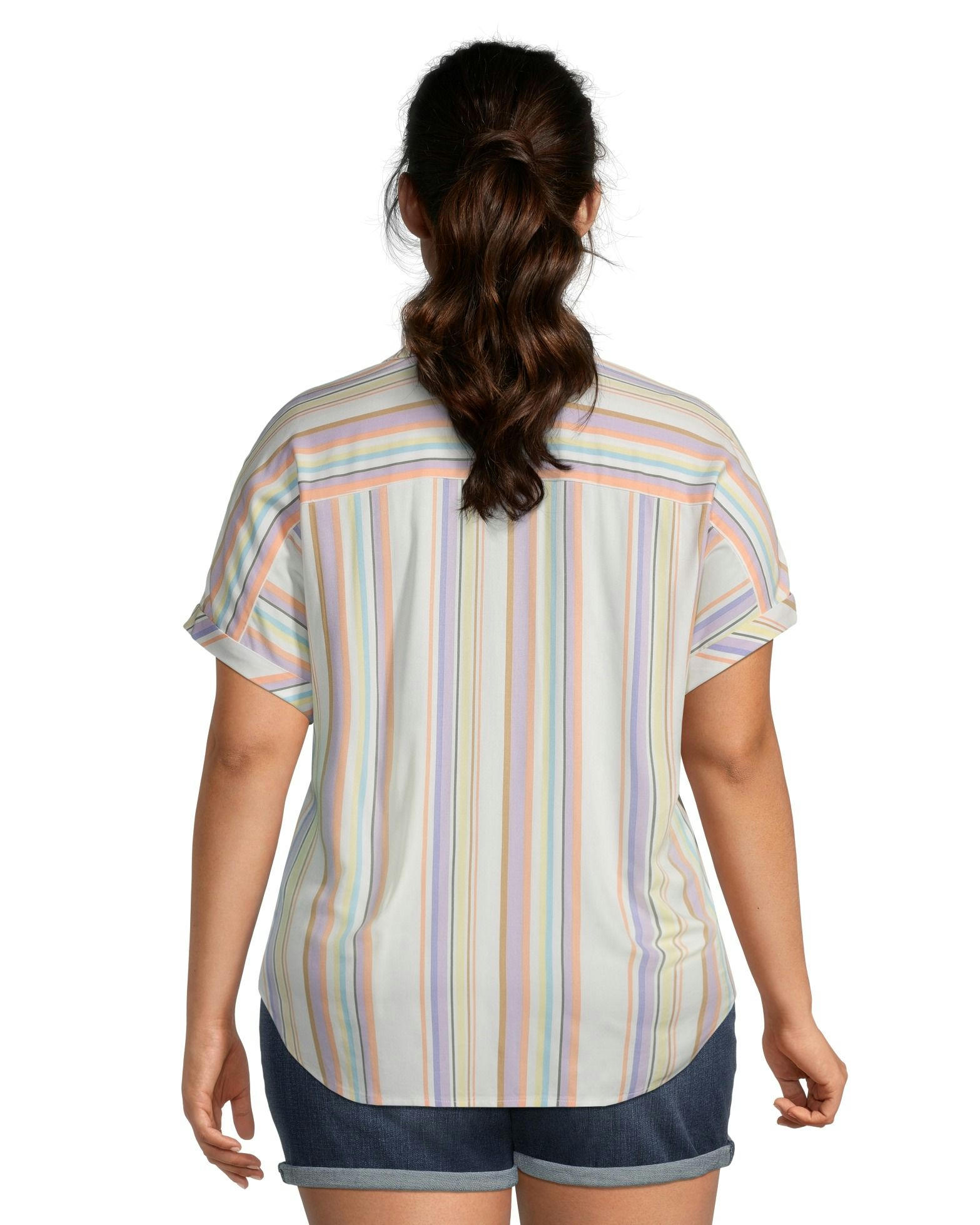 Women's Button Tie-Front Blouse