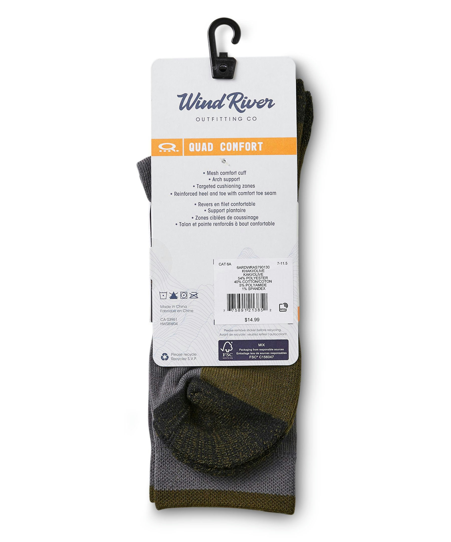 Men's Quad Comfort Hiking Socks