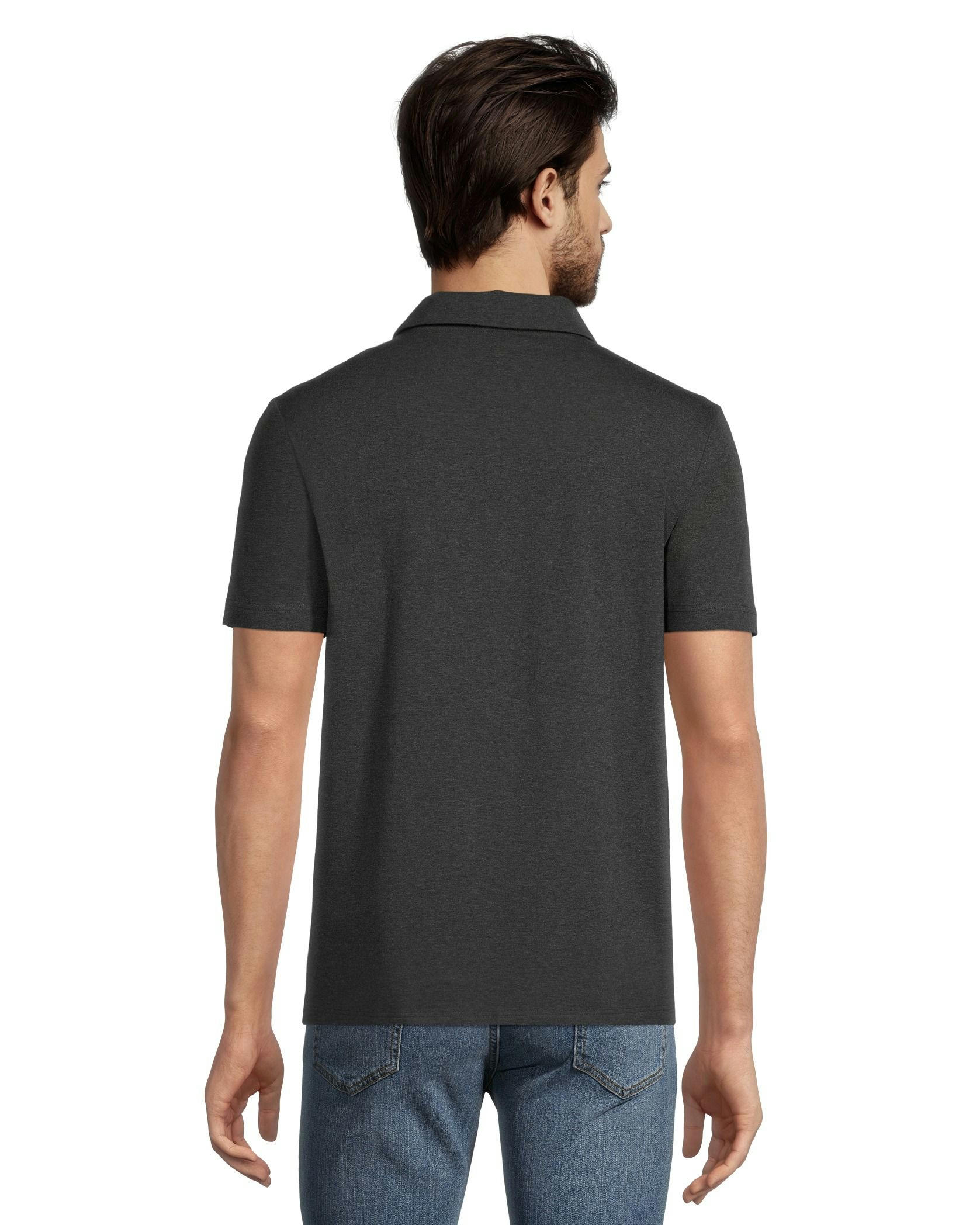 Denver Hayes Men's Modern Fit Stretch Polo Shirt