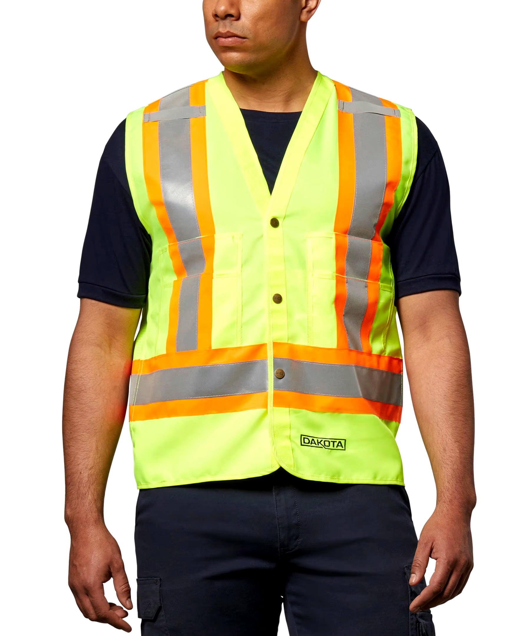 Dakota WorkPro Series Men's Class 2 Hi-Vis Vest
