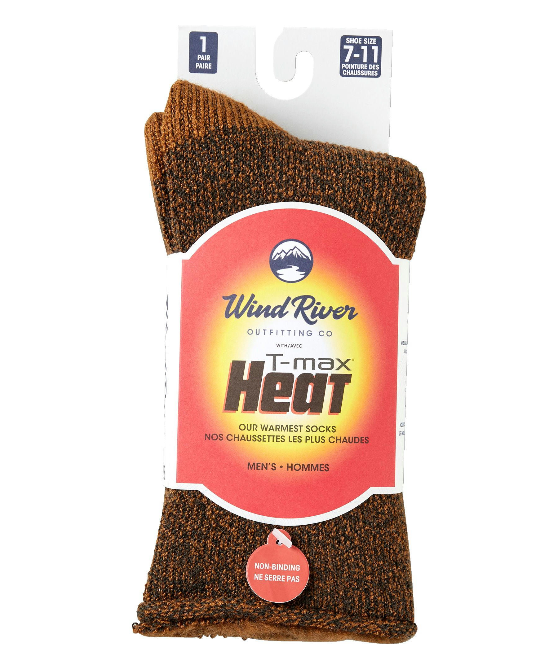 WindRiver Men's Non-Elastic Thermal Boot Socks