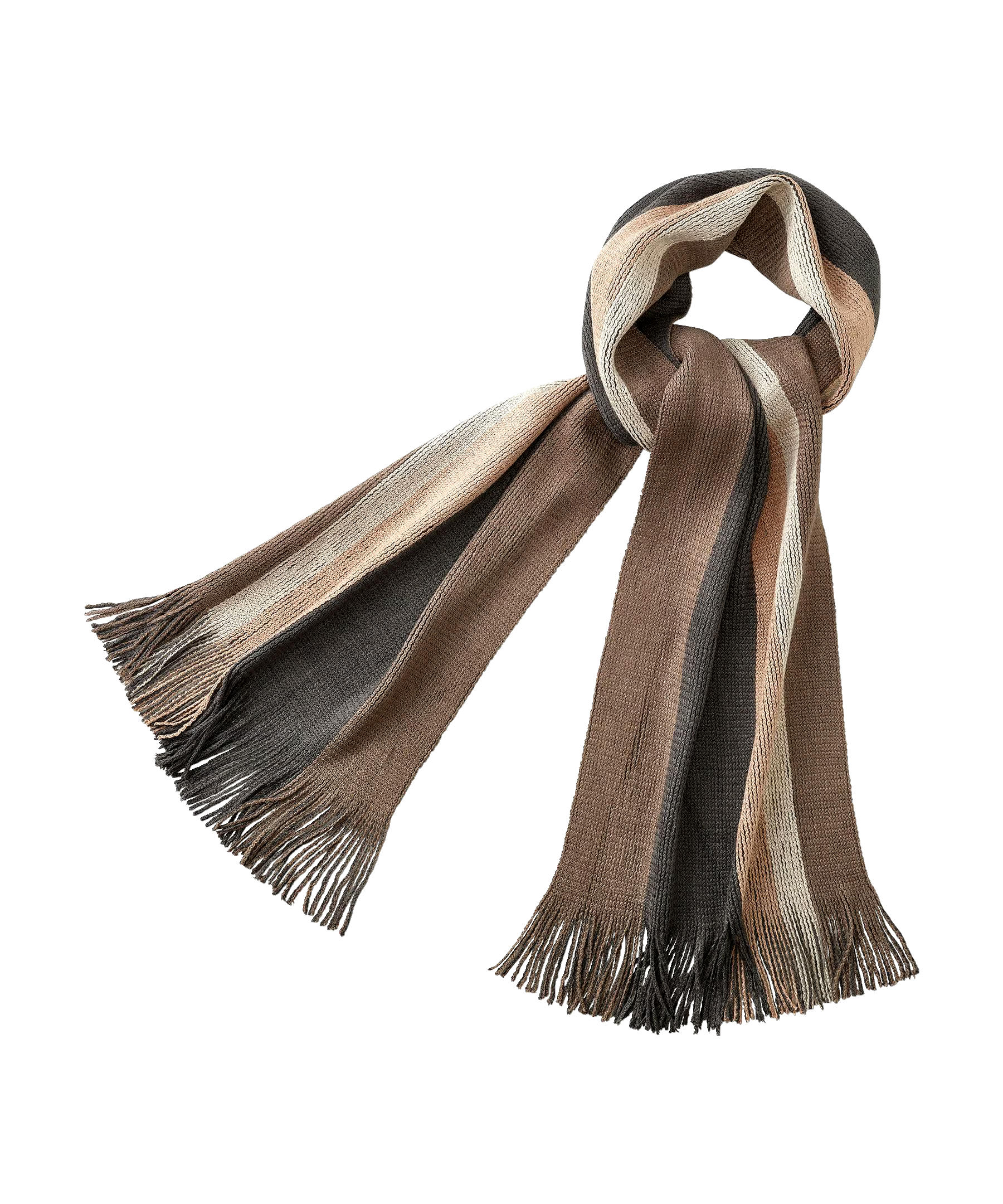 WindRiver Acrylic Knit Scarf- Stripe