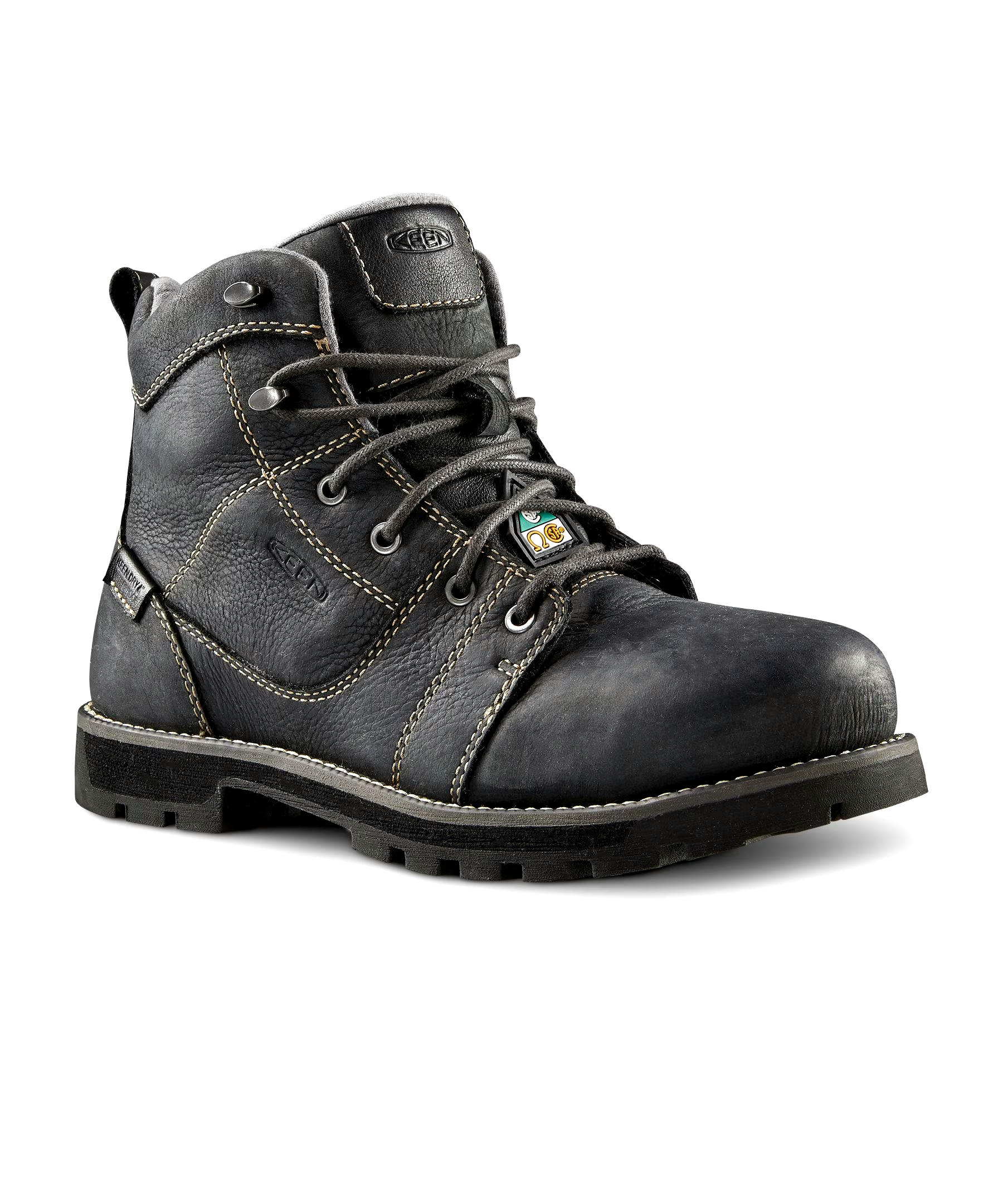 Keen Utility Women's Seattle 6 Inch Aluminum Toe Composite Plate Waterproof Work Boots - Black