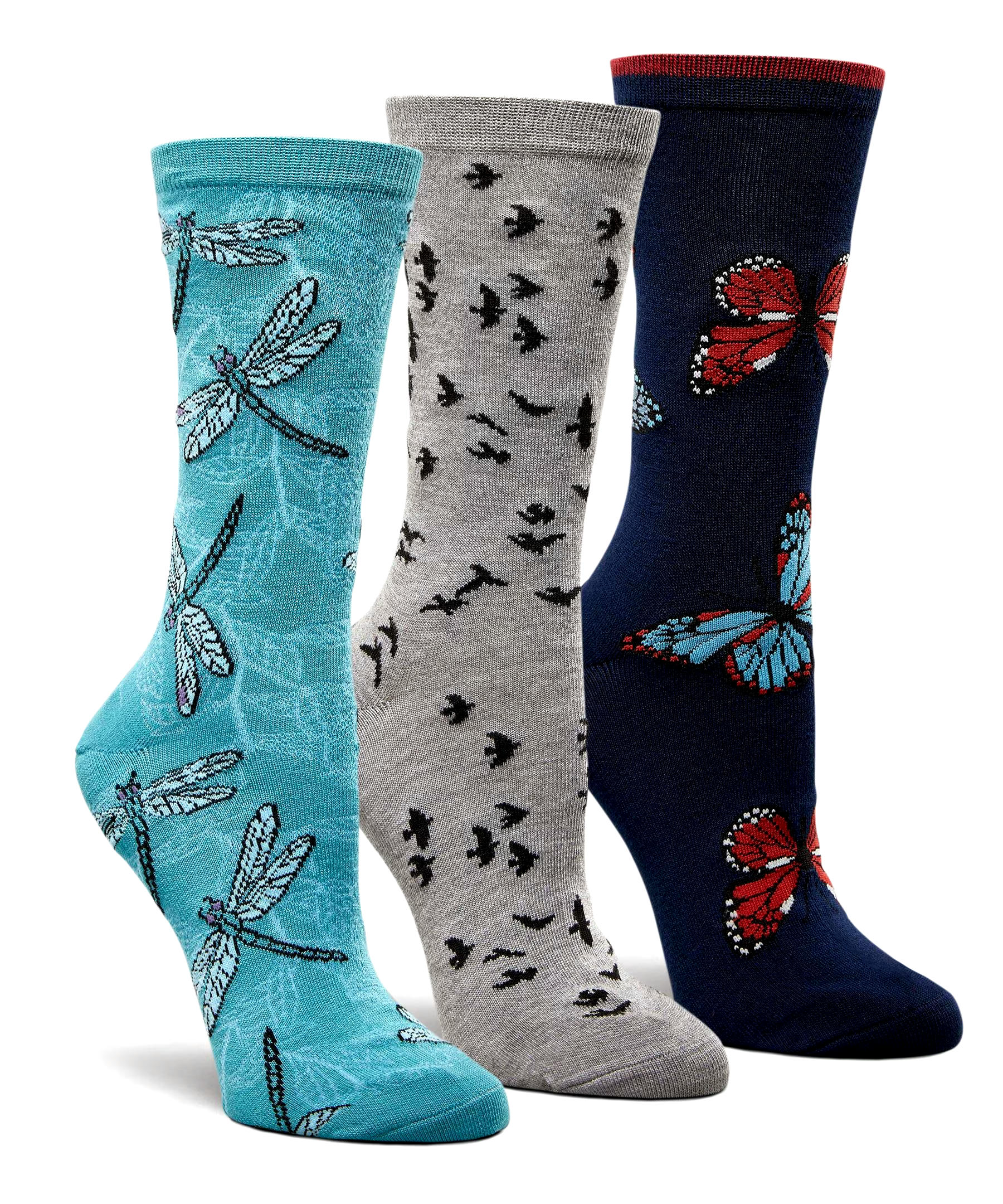 Denver Hayes Women's 3 Pack Bamboo Crew Socks